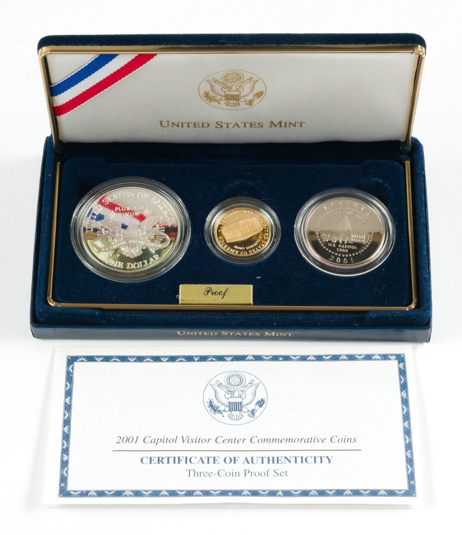 U.S. Capitol visitor Center 1/4 Ounce Gold and Silver Dollar Set (1 of 2)
