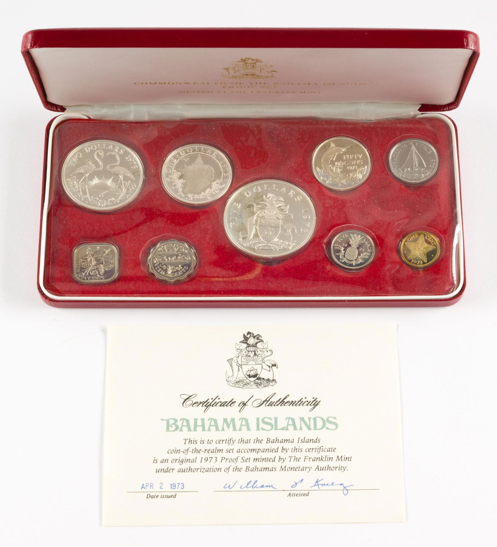 Bahama Islands Silver Coin Commemorative Set Franklin Mint (1 of 3)