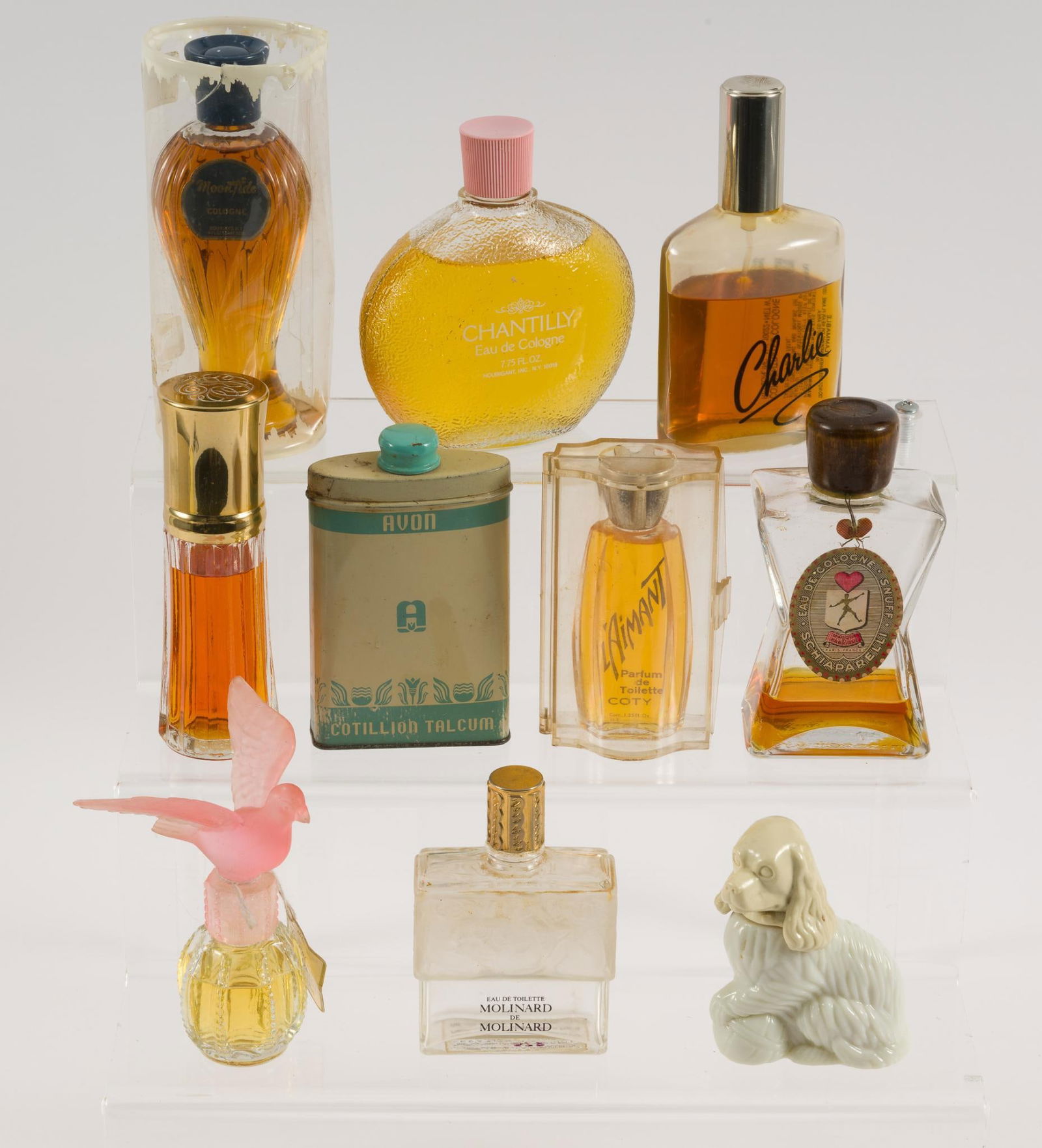 10 Perfume Bottles incl Bourjois  Moontide (1 of 4)