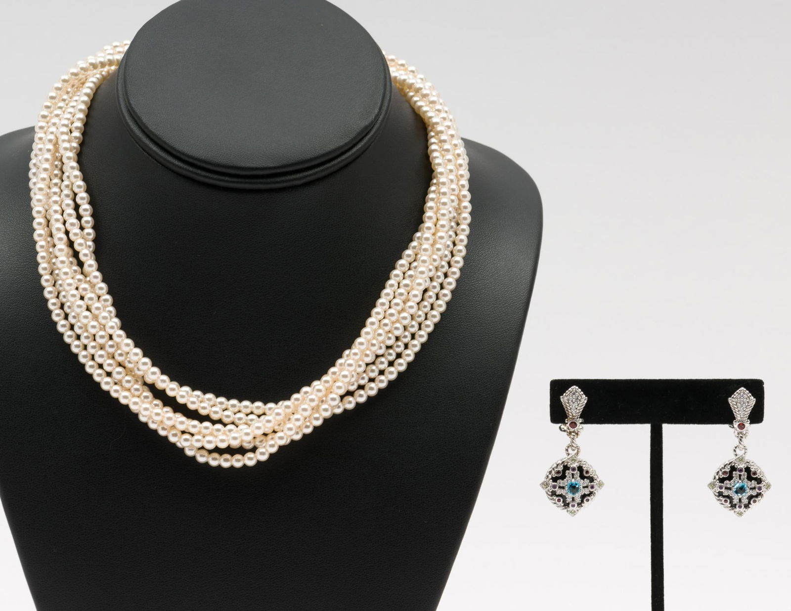 Judith Ripka Necklace and Earrings (1 of 7)