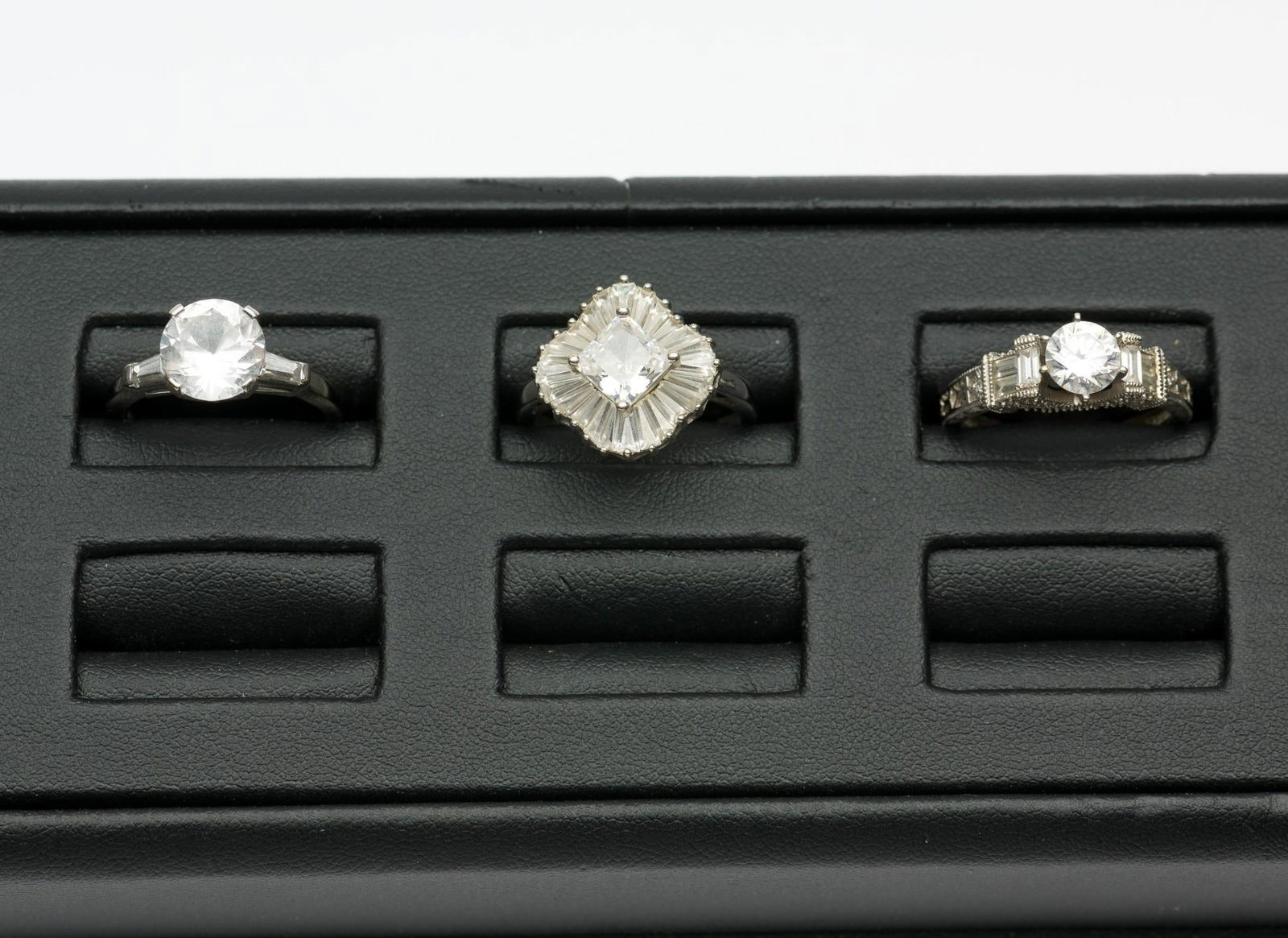 3 14K White Gold & CZ Rings (1 of 11)