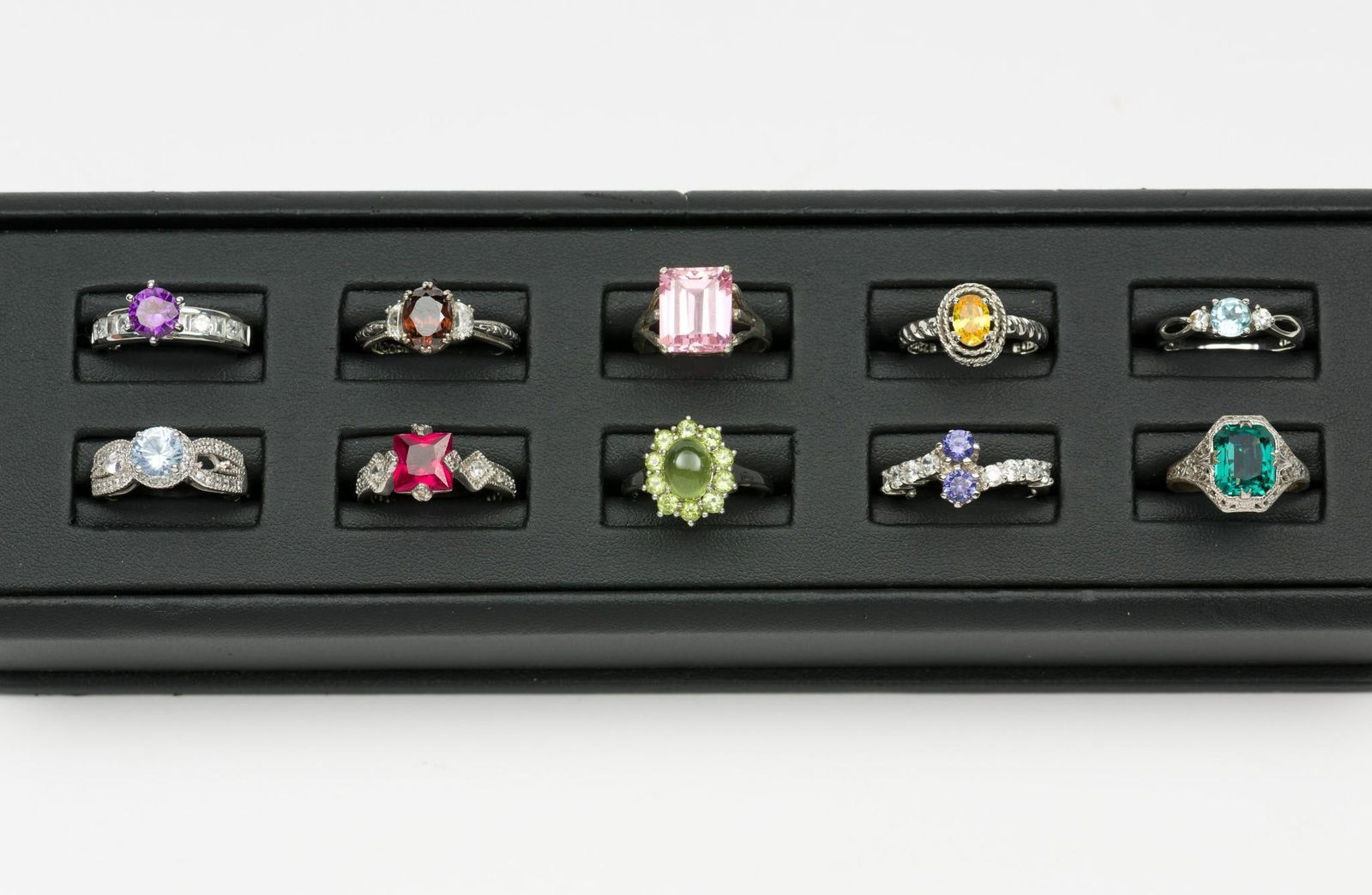 10 Sterling Silver & CZ Rings (1 of 11)