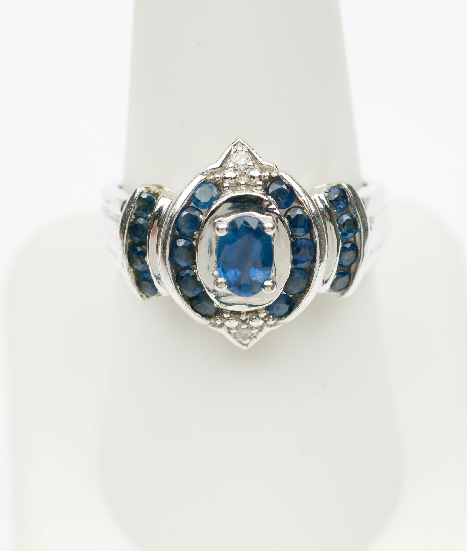 14K Gold Diamond & Sapphire Ring (1 of 4)