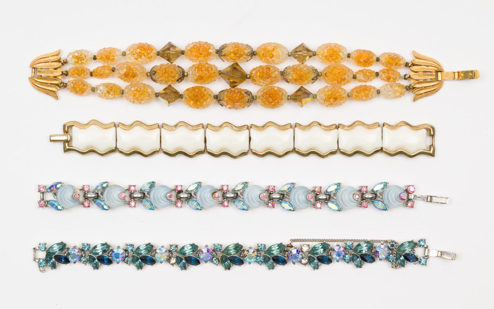 4 Trifari Crown Bracelets (1 of 2)