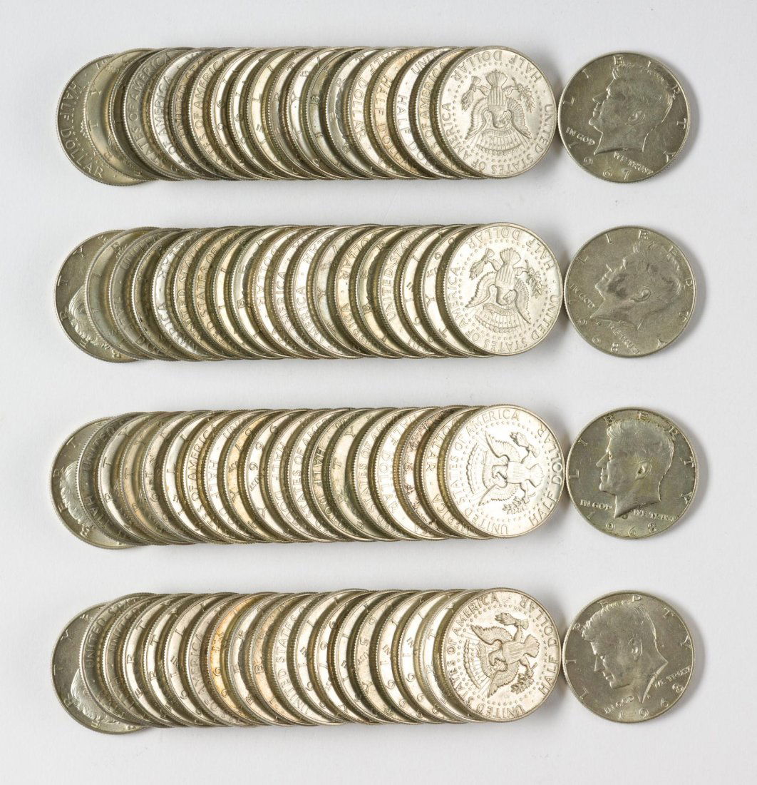 80 Half Dollars 40 And 90 Silver Content Auction