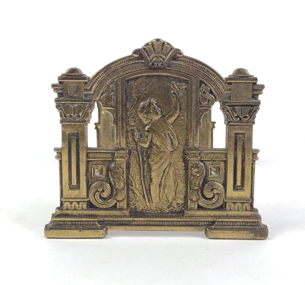 Figural Brass Bookshelf (1 of 3)