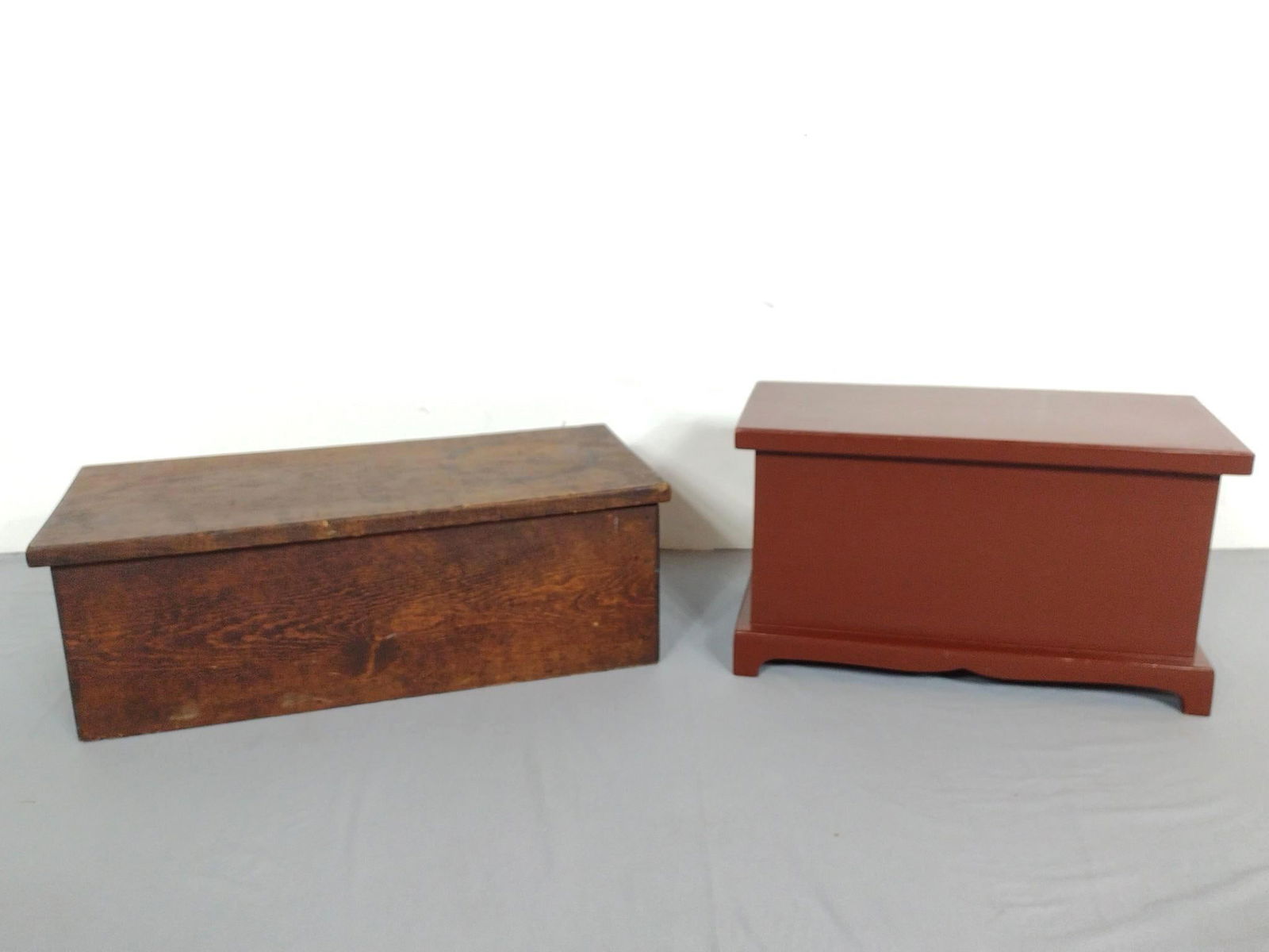 Two Small Wood Storage Boxes (1 of 6)