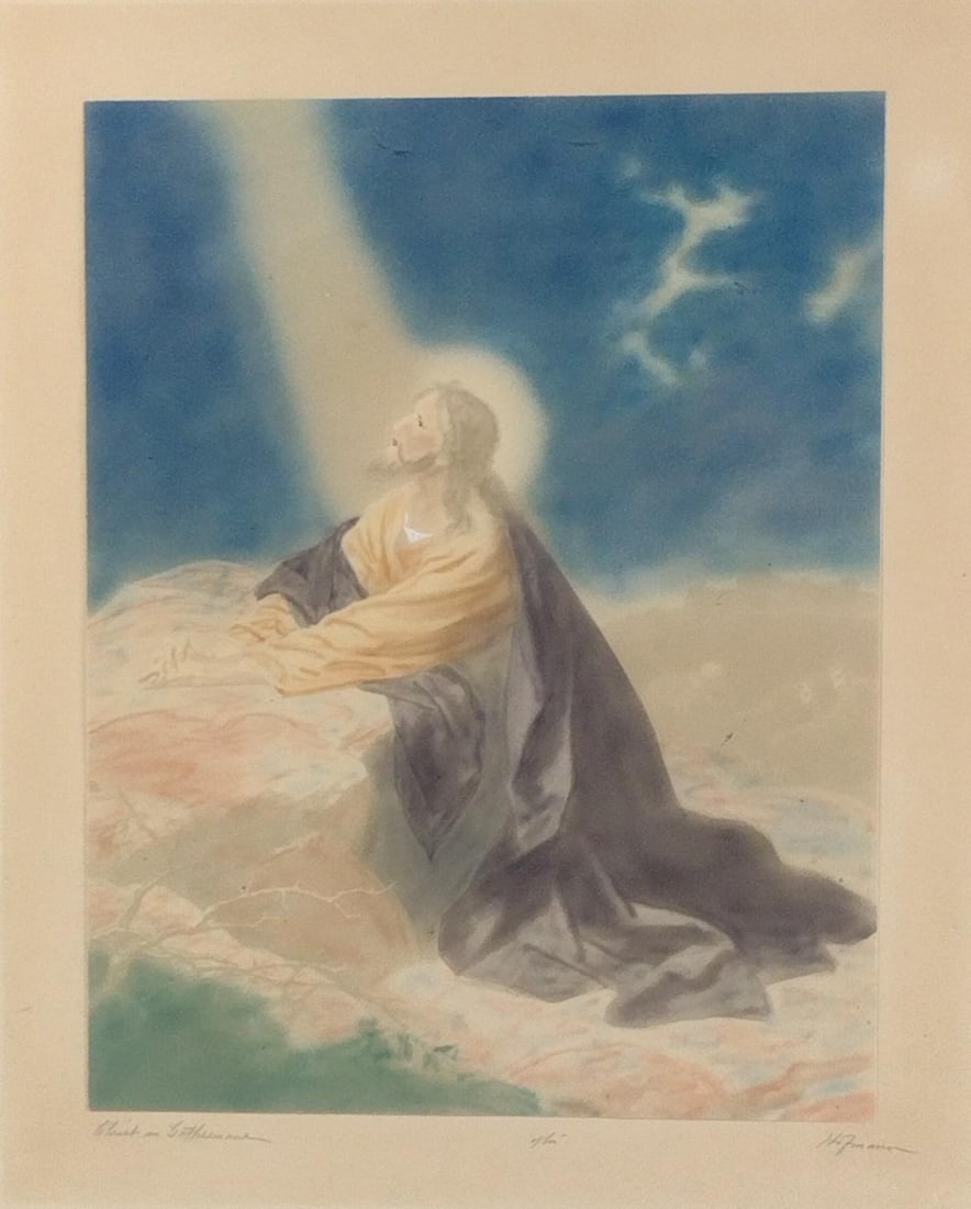 Hoffmann "Christ in the Garden of Gethsemane" Print (1 of 5)