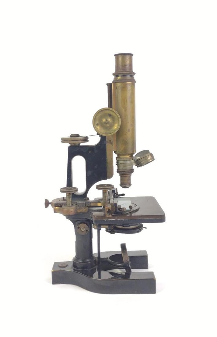 Bosch & Lomb Optical Co Microscope in Case w/Brass Barrel (1 of 8)