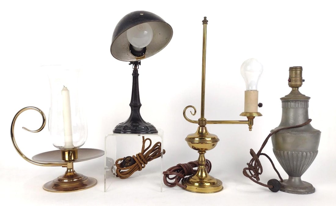 4 Pcs Vintage Lighting incl Candle (1 of 7)