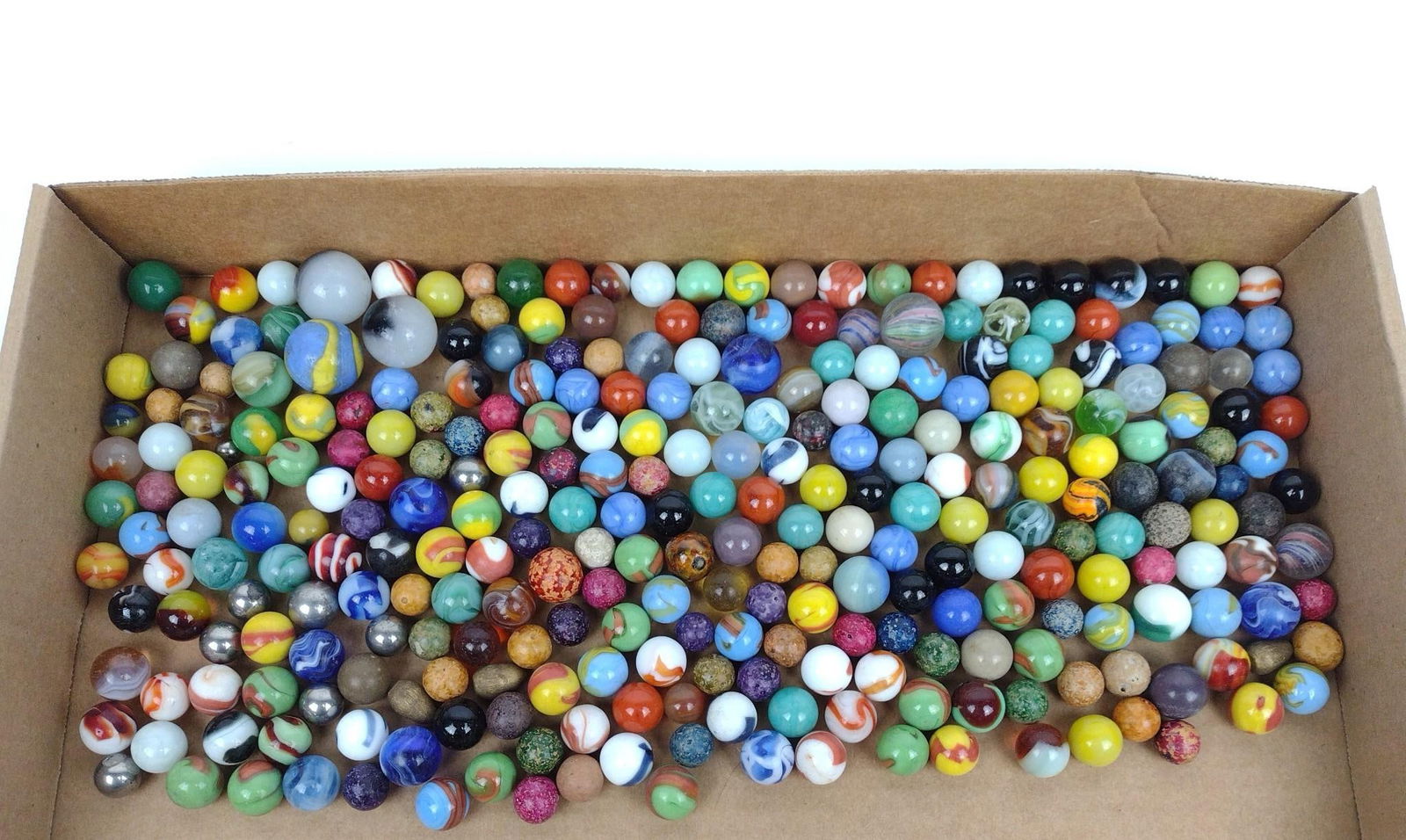 Grouping of Antique Marbles incl Shooters (1 of 3)
