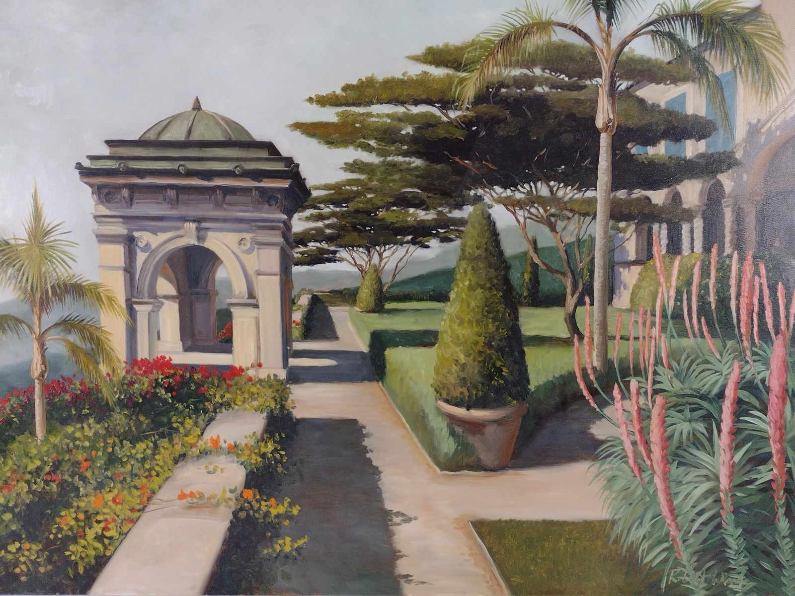 Robert White Garden Painting (1 of 4)