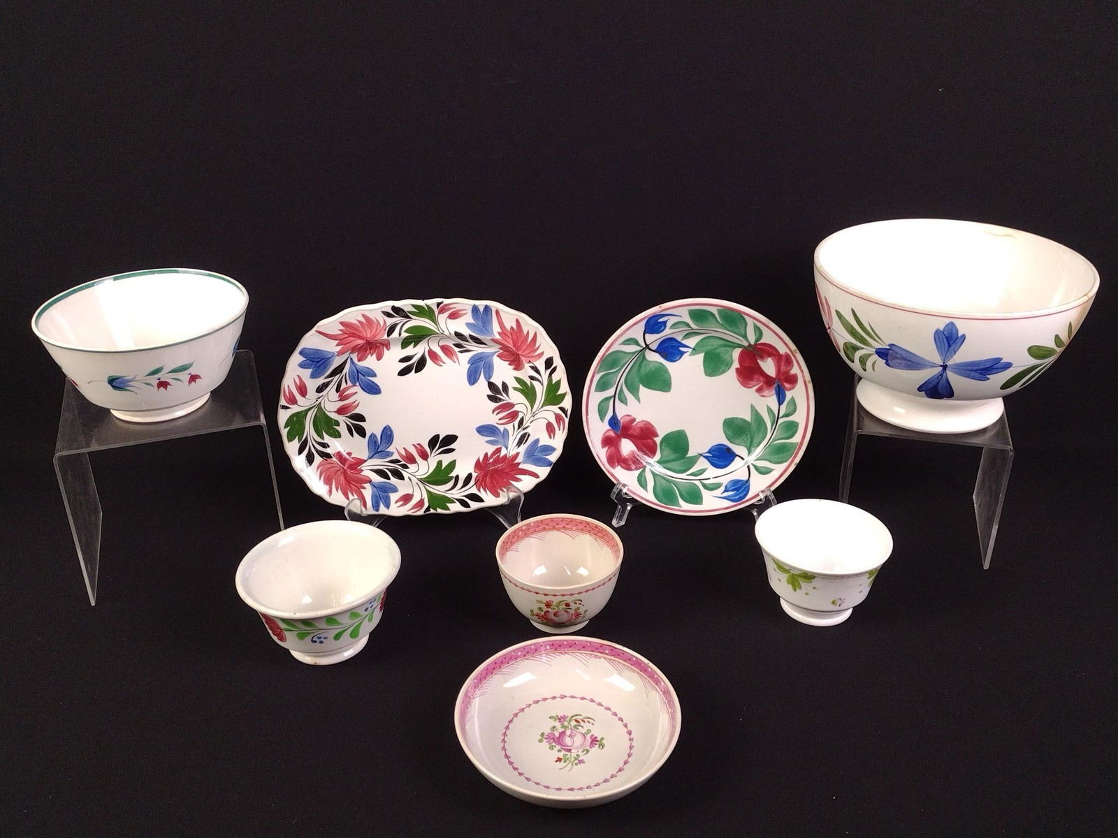 8 Antique Ceramics incl Adams Rose (1 of 7)