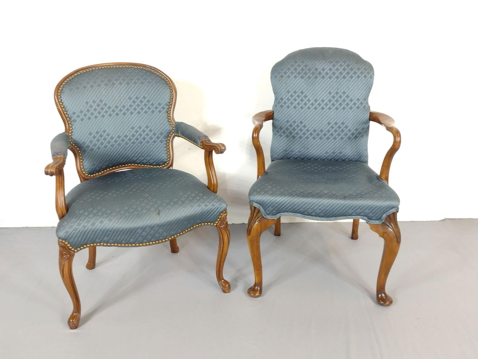 Two Upholstered Arm Chairs (1 of 9)