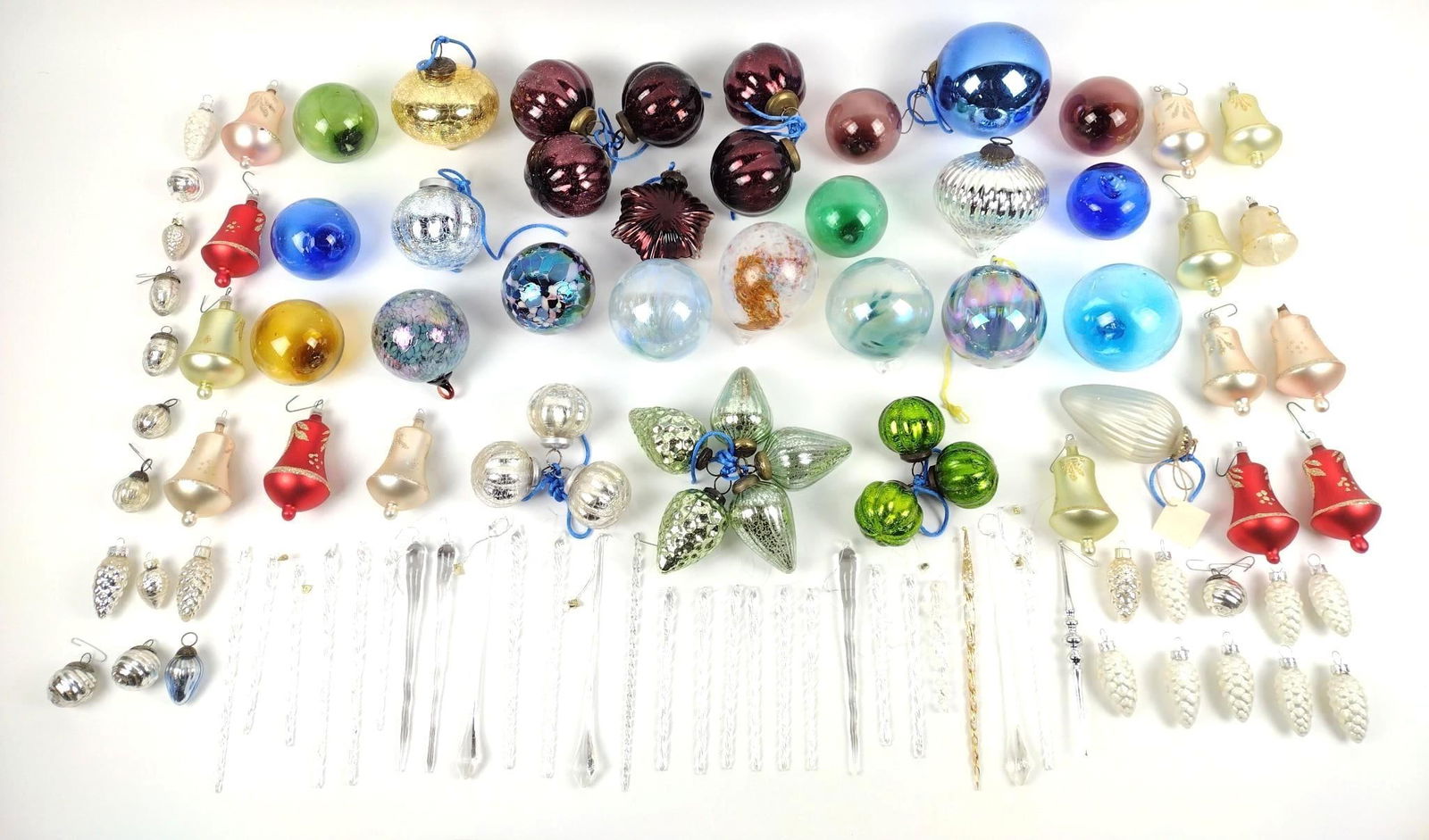 Large Grouping Vintage Christmas Ornaments and Icicles (1 of 5)