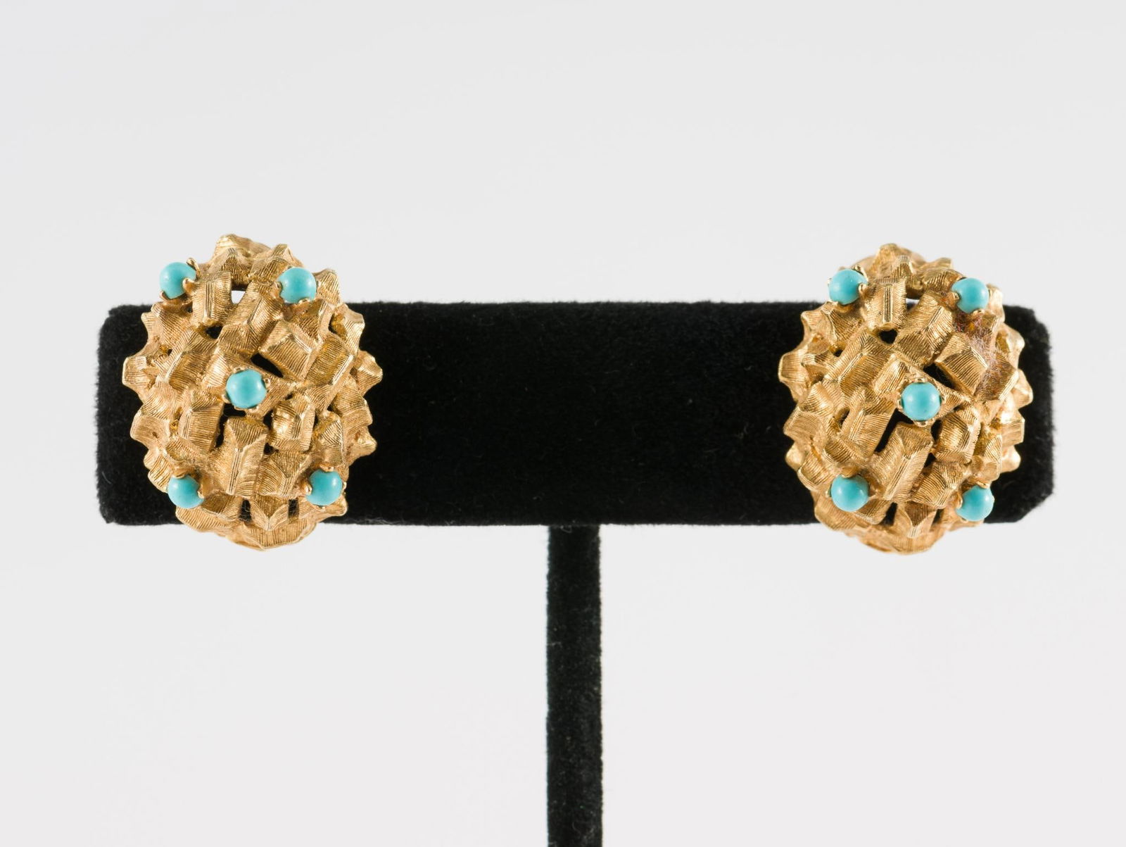 18k Gold & Turquoise Earrings (1 of 3)