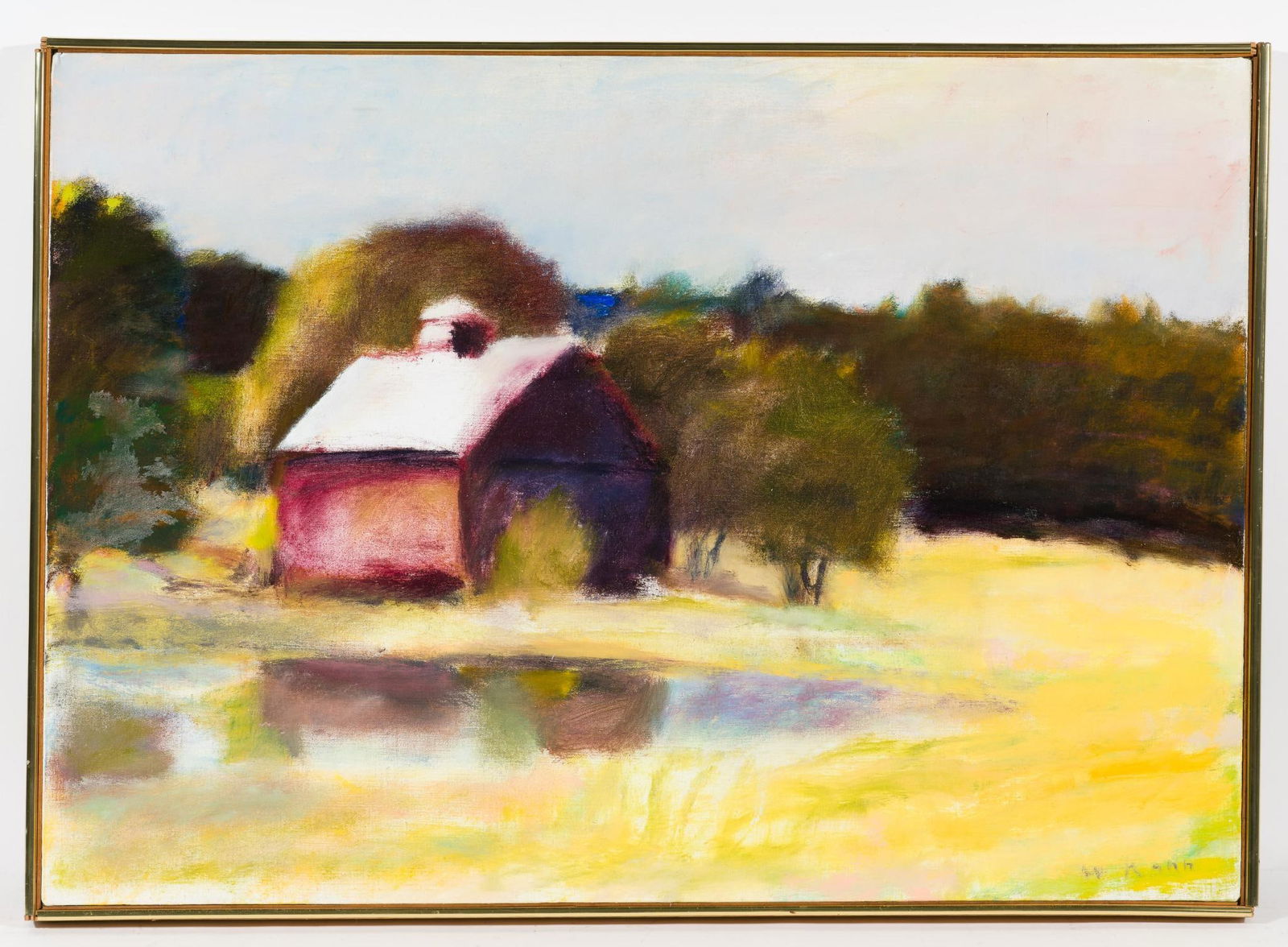 Wolf Kahn 1927 - 2020 Oil on Canvas Painting (1 of 4)