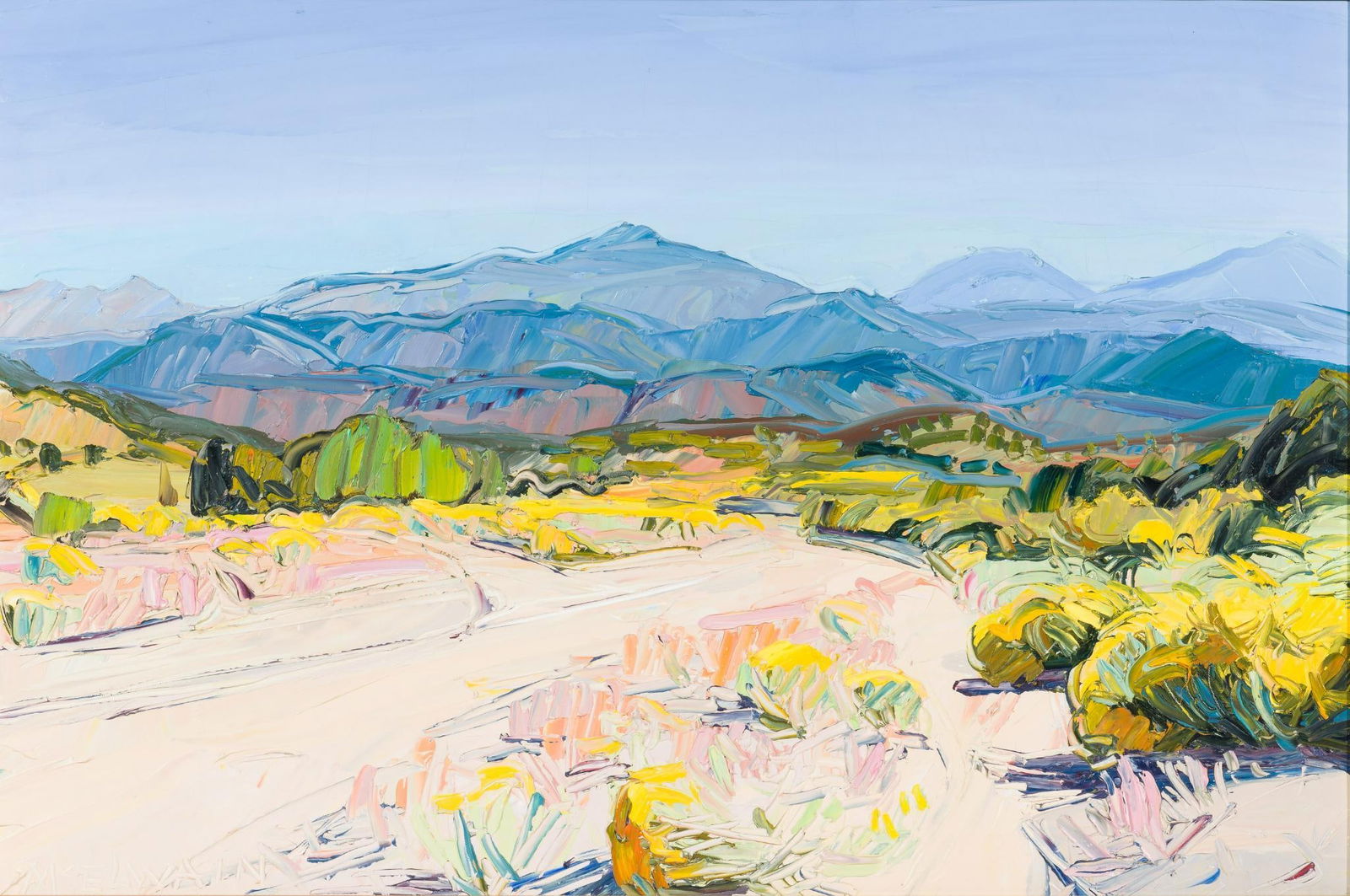 Louisa McElwain 1953 - 2013 Oil on Canvas Painting (1 of 5)