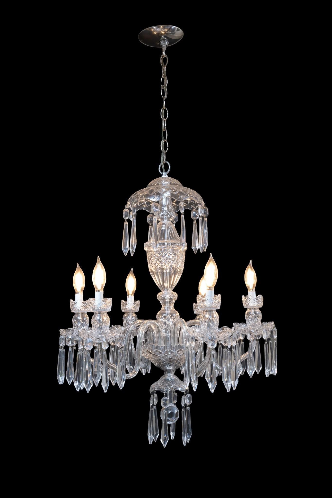 Waterford Crystal 6-Arm Chandelier (1 of 5)