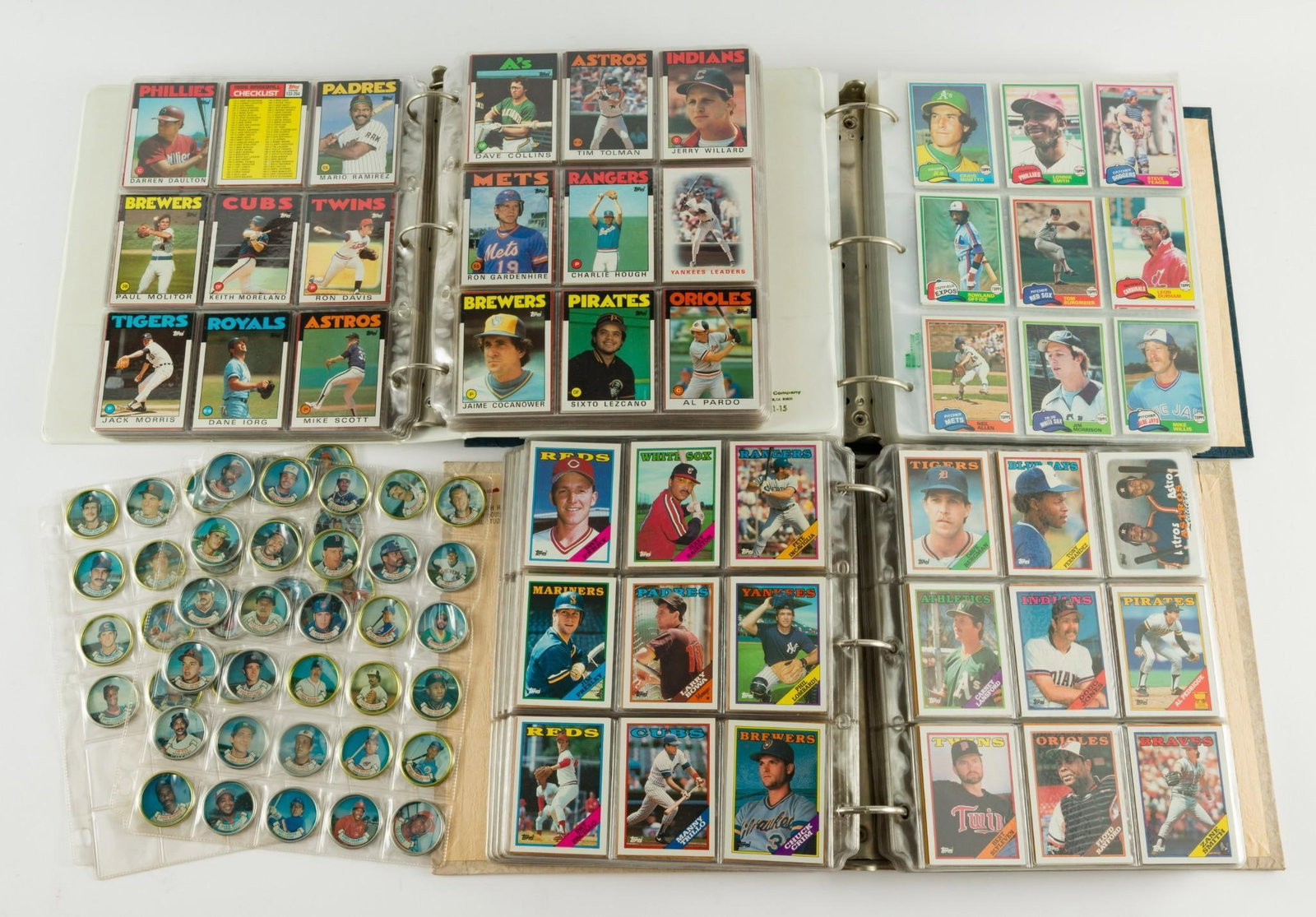 4 Topps Baseball Sets: Includes 1981, 1986, 1988, and coin set. AJ.