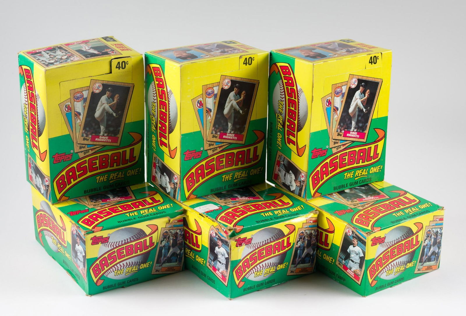 6 Baseball Unopened Wax Boxes (1 of 2)