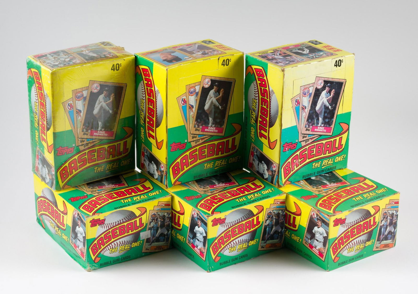 6 Baseball Unopened Wax Boxes (1 of 2)