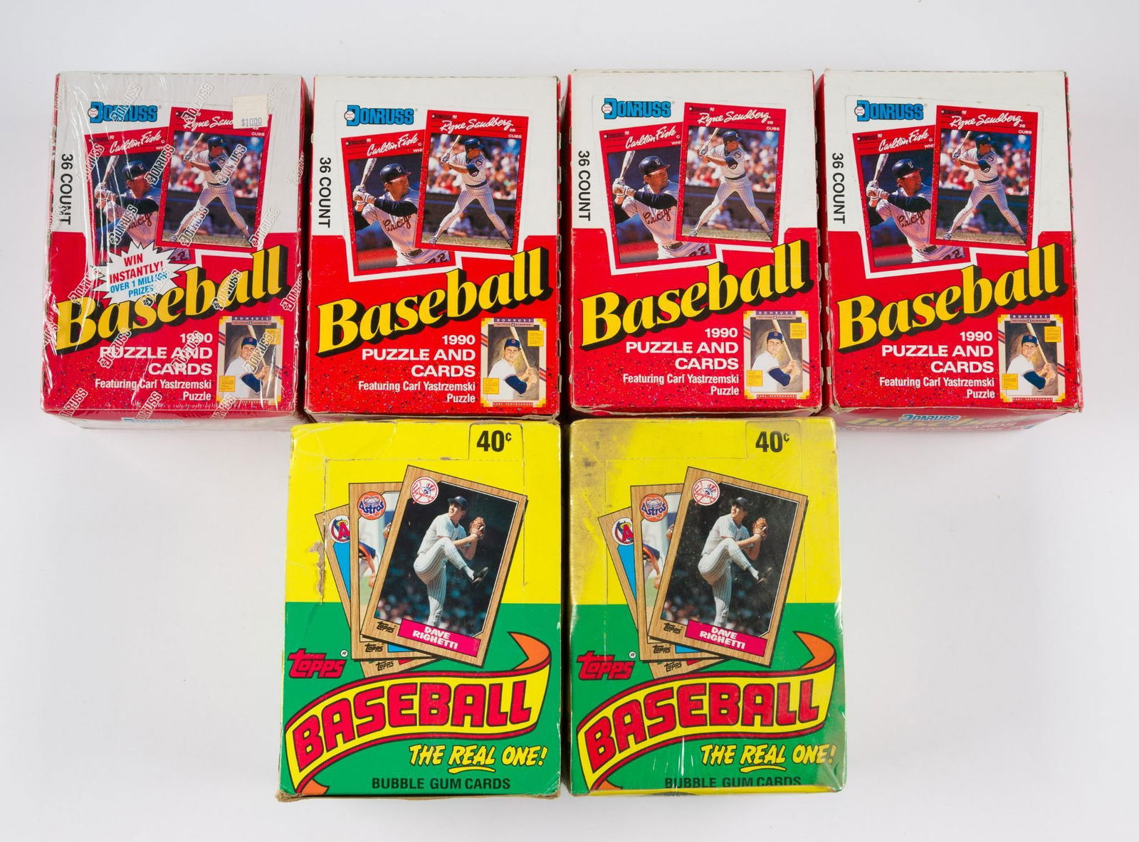 6 Baseball Unopened Wax Boxes (1 of 3)