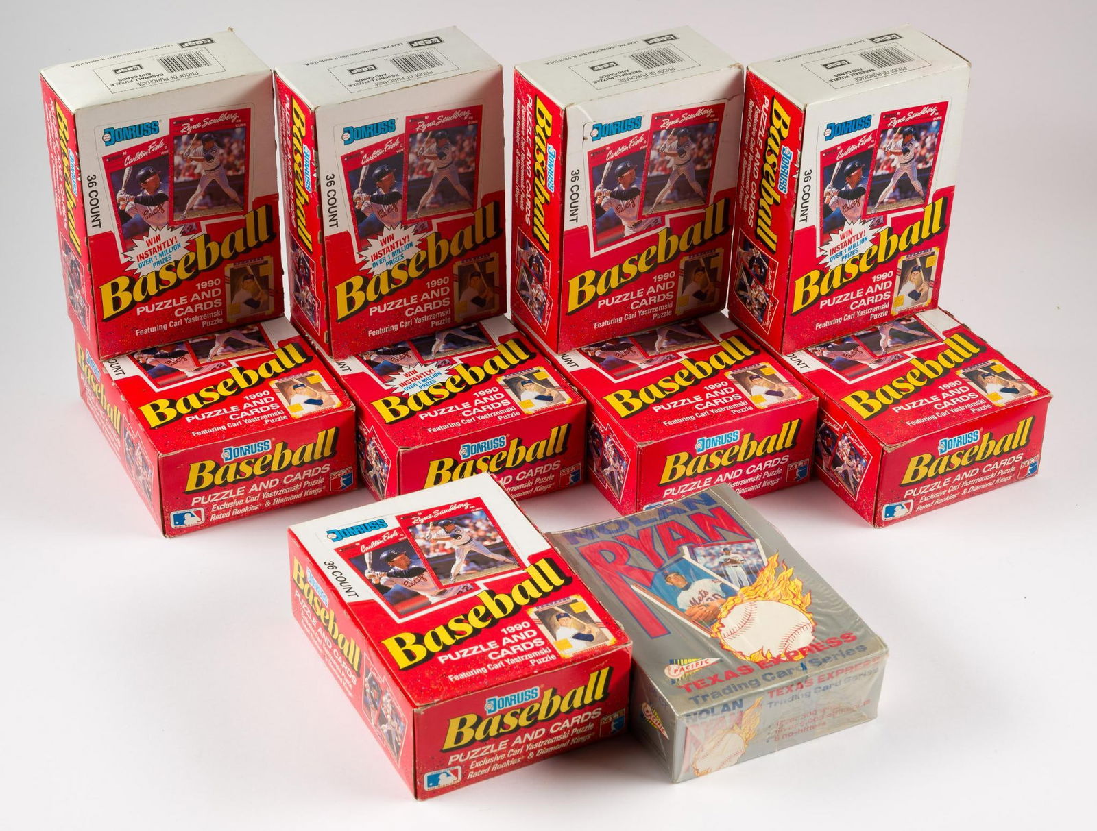 10 Baseball Unopened Wax Boxes (1 of 3)