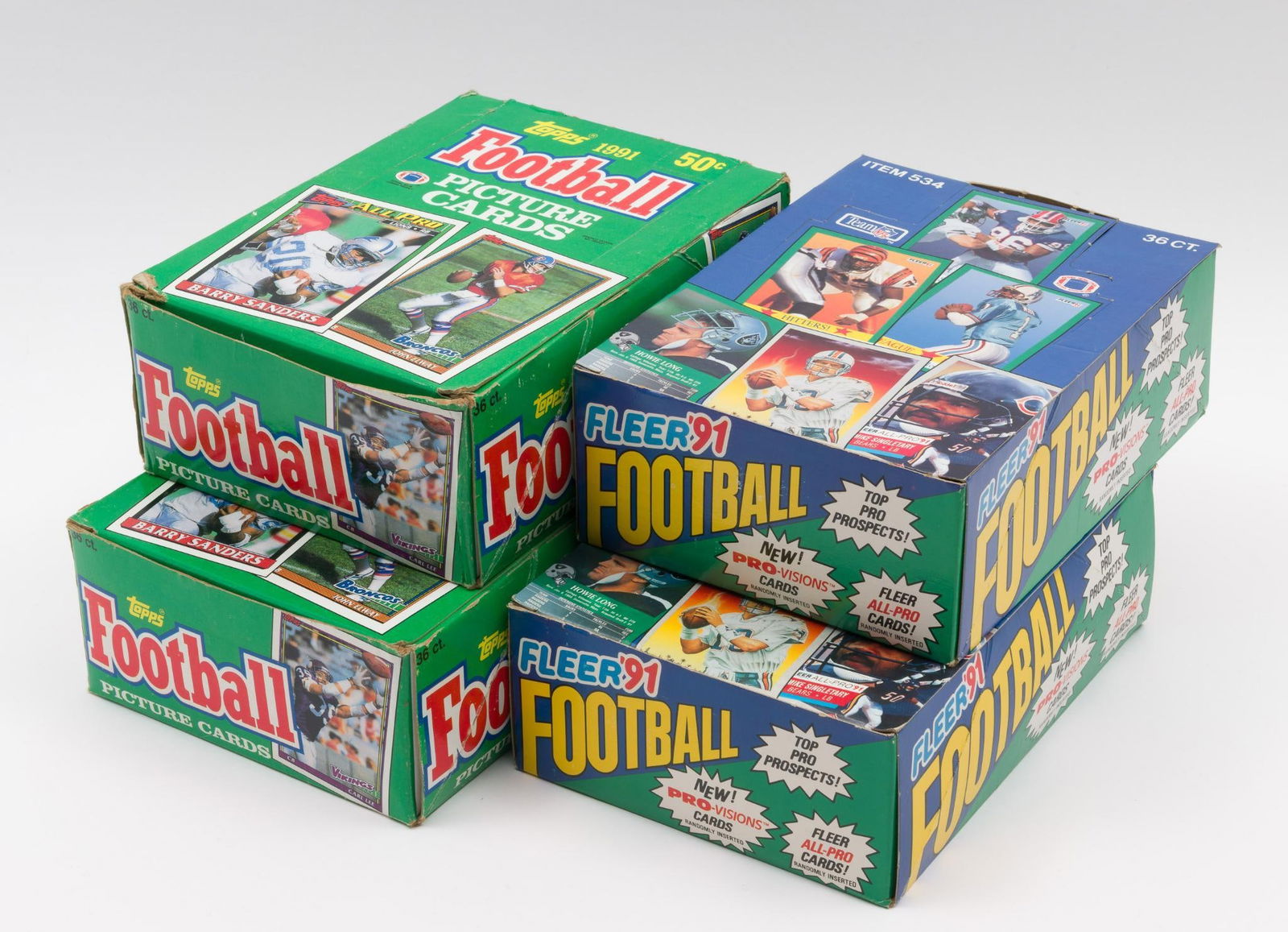 4 Football Unopened Wax Boxes (1 of 3)