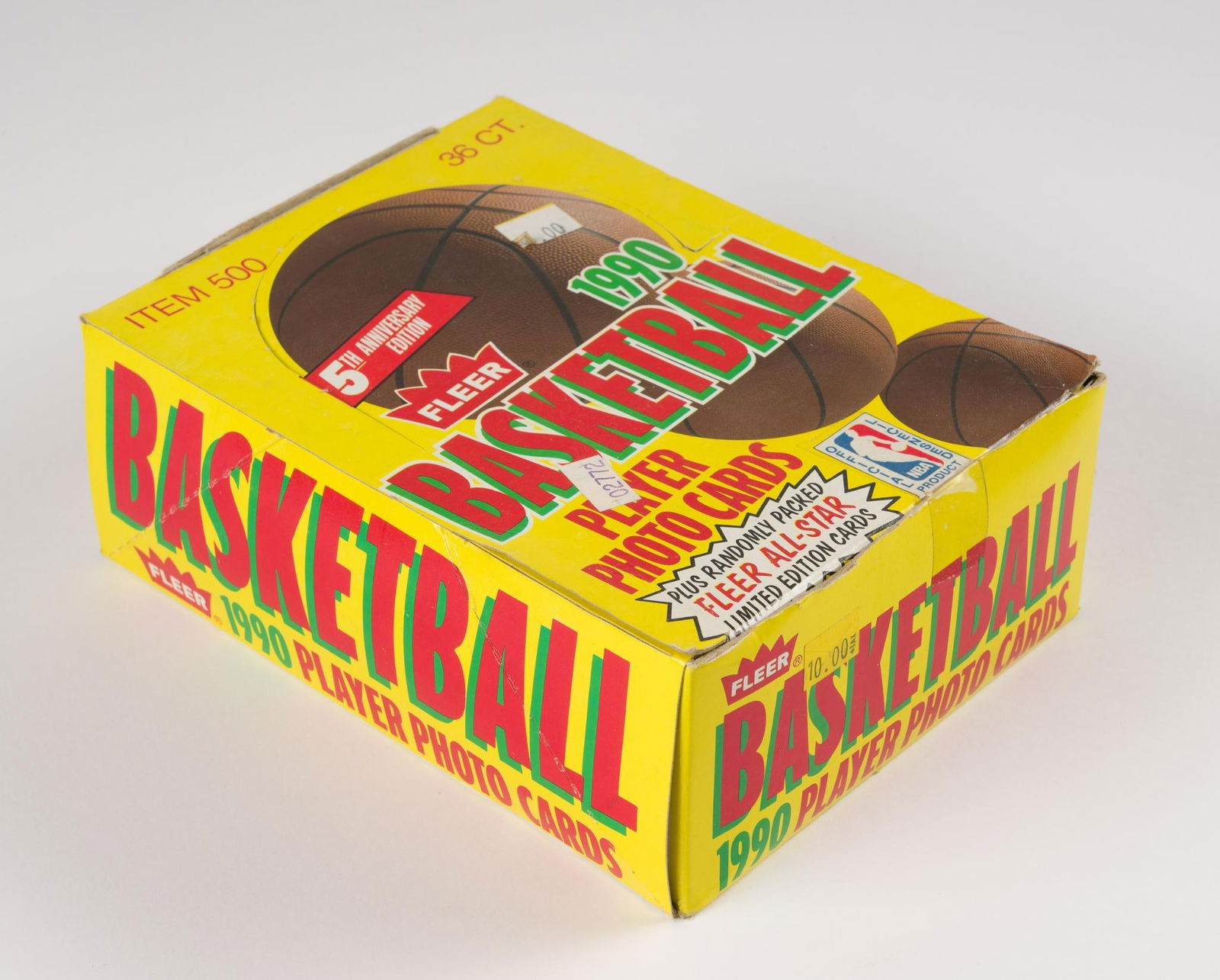 1990 Fleer Basketball Unopened Wax Box (1 of 2)