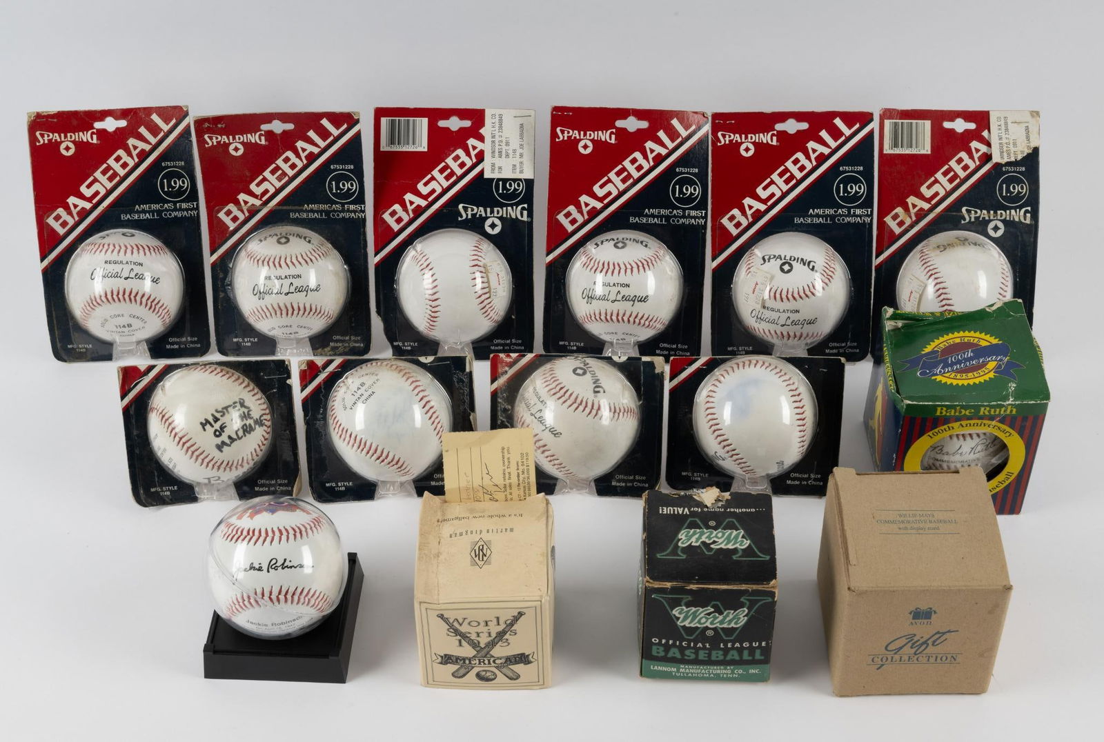 14 Baseballs inc. Babe Ruth (1 of 9)