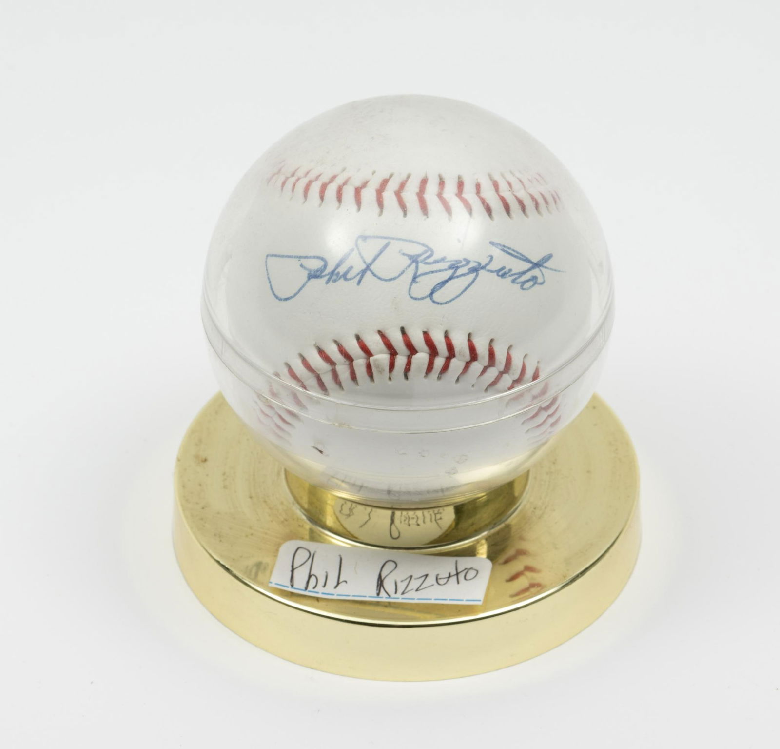 Phil Rizzuto Autographed Baseballs - All H.O.F. ERS And Deceased (1 of 2)