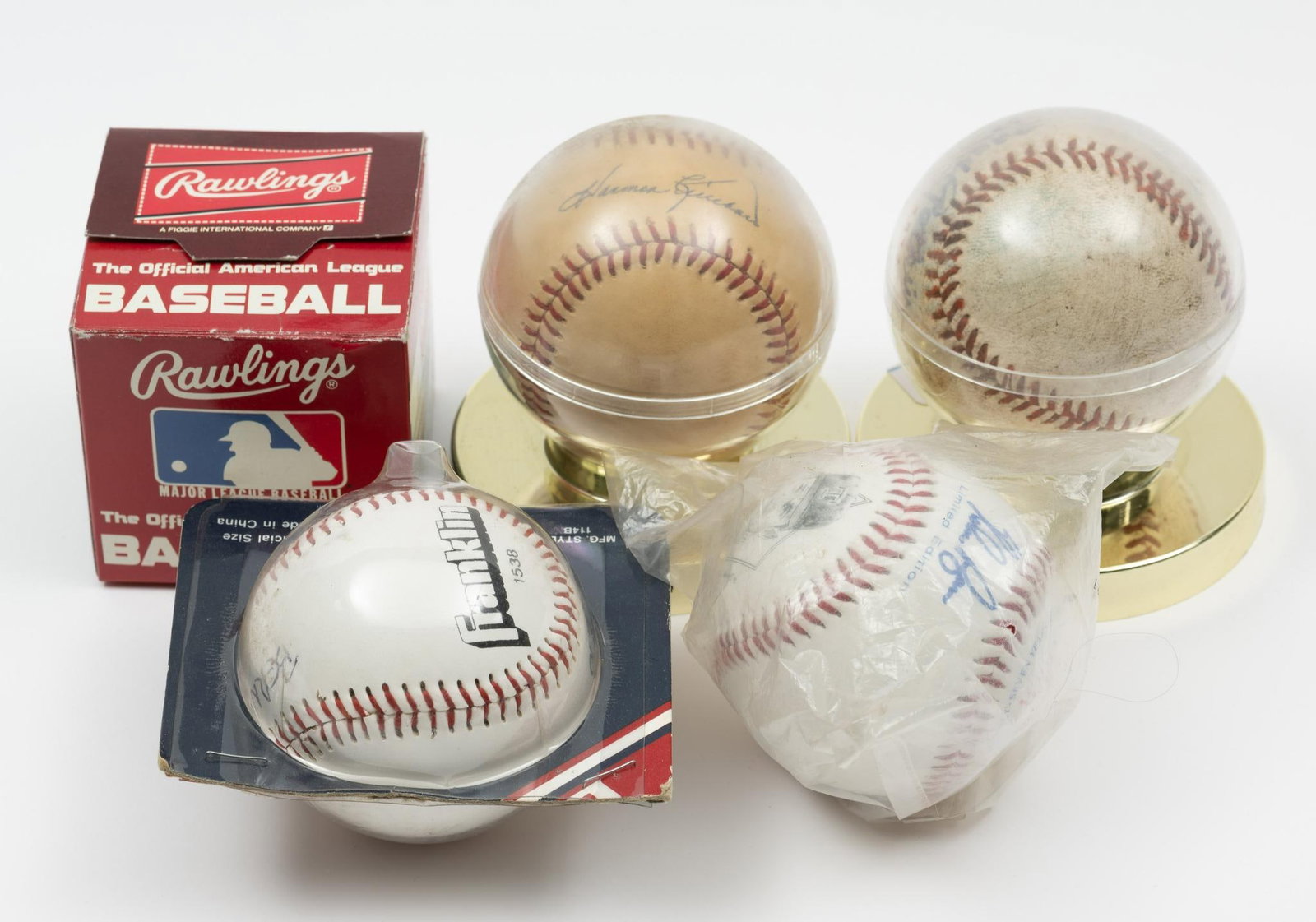 Autographed Baseballs - All H.O.F. ERS And Deceased: Inc. Max Patkin (Clown of Baseball) H. Kuenn, B. Saberhagen, and more. MD/DB
