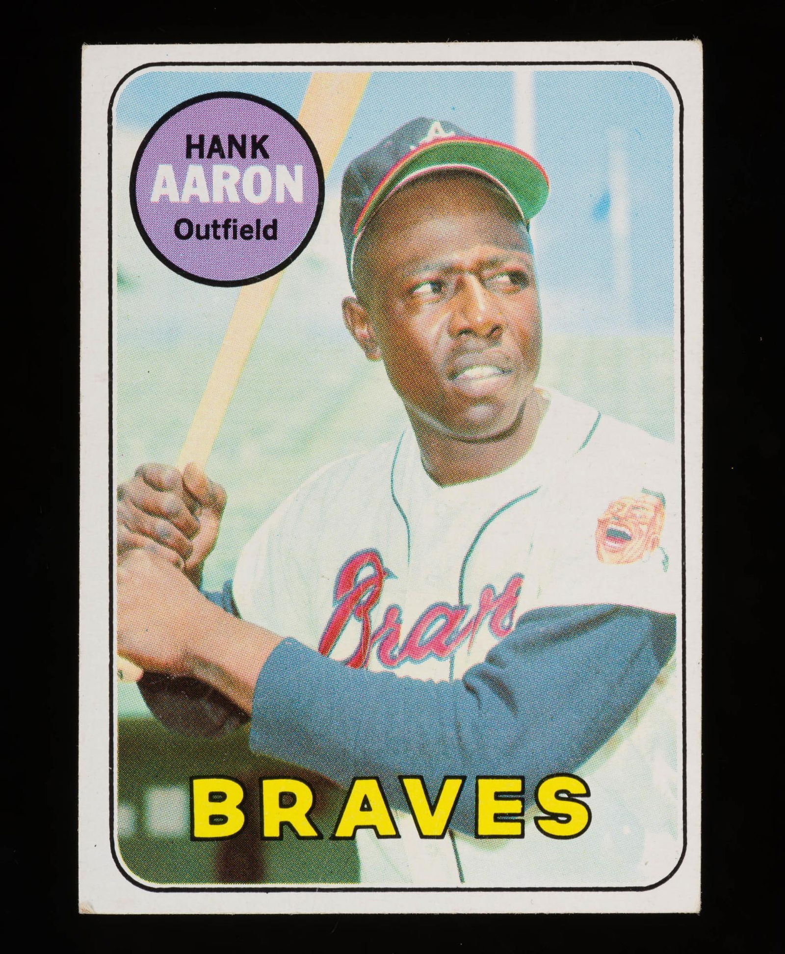 1969 Aaron #100 Vintage H.O.F. Baseball Cards (EX/MT) (1 of 2)