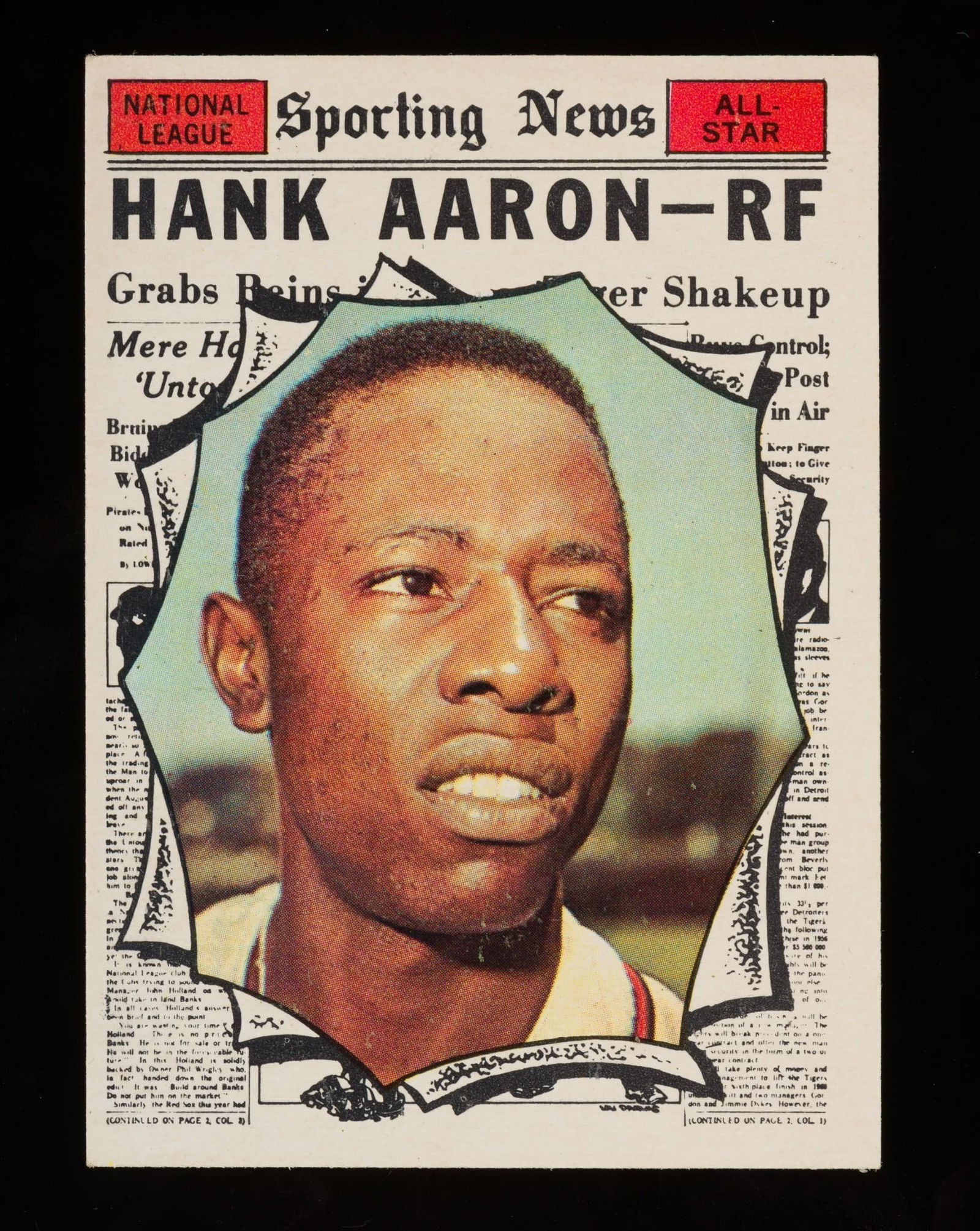 1958 H.O.F Hank Aaron Baseball Card (1 of 2)
