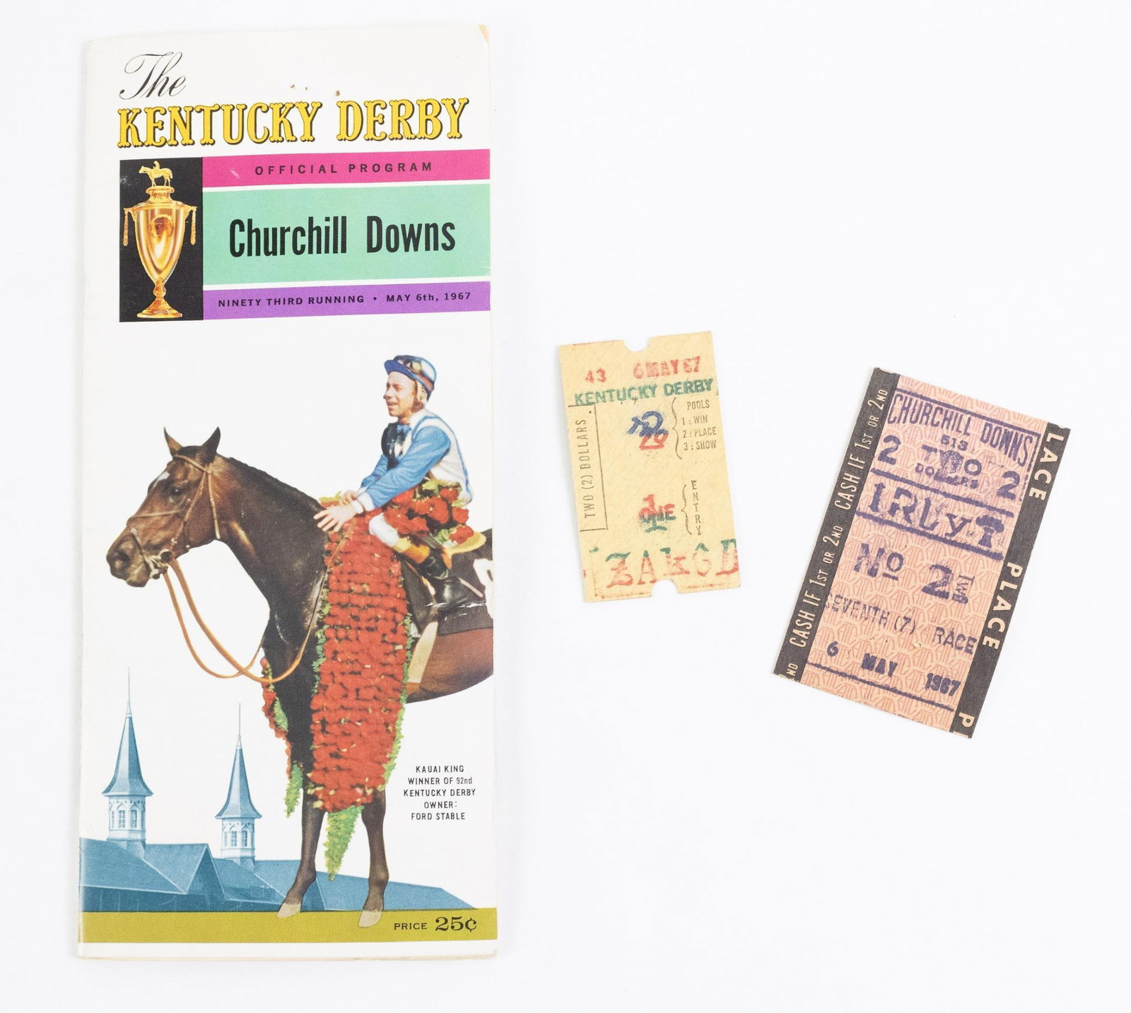 1967 Kentucky Derby Program & Tickets (1 of 3)