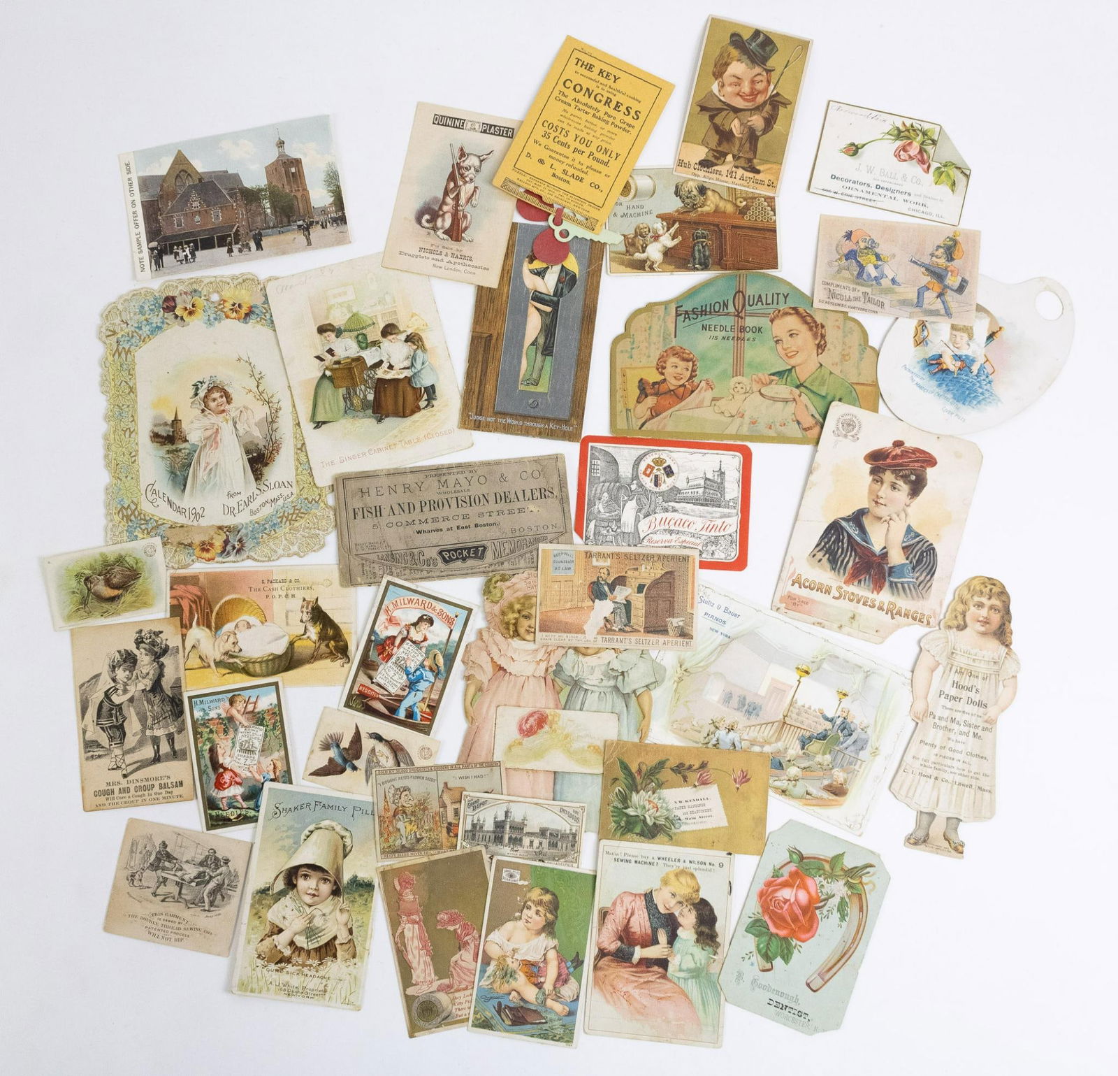 34 Vintage Advertisement Cards (1 of 12)