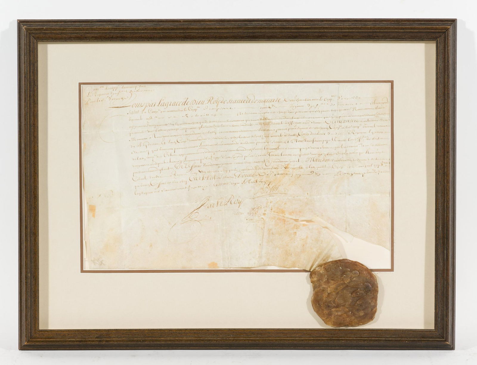 French Deed (17th-18th C.) (1 of 6)