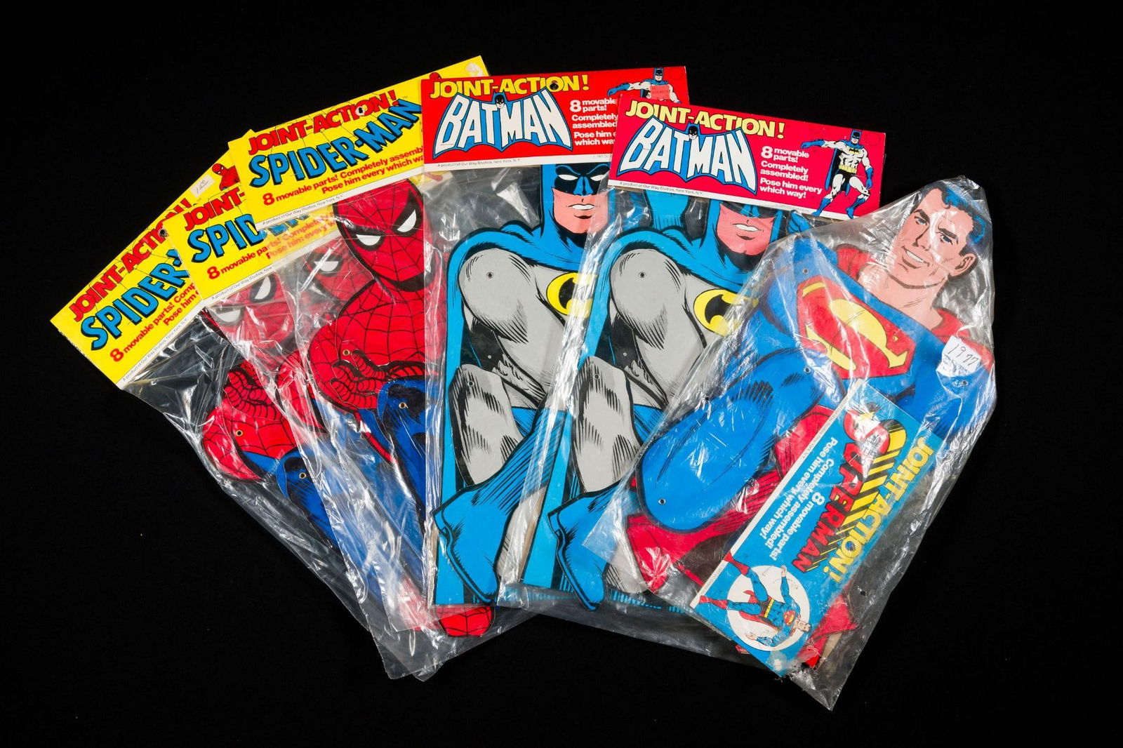 Six Joint-Action Character Cardboard Figures (1 of 1)