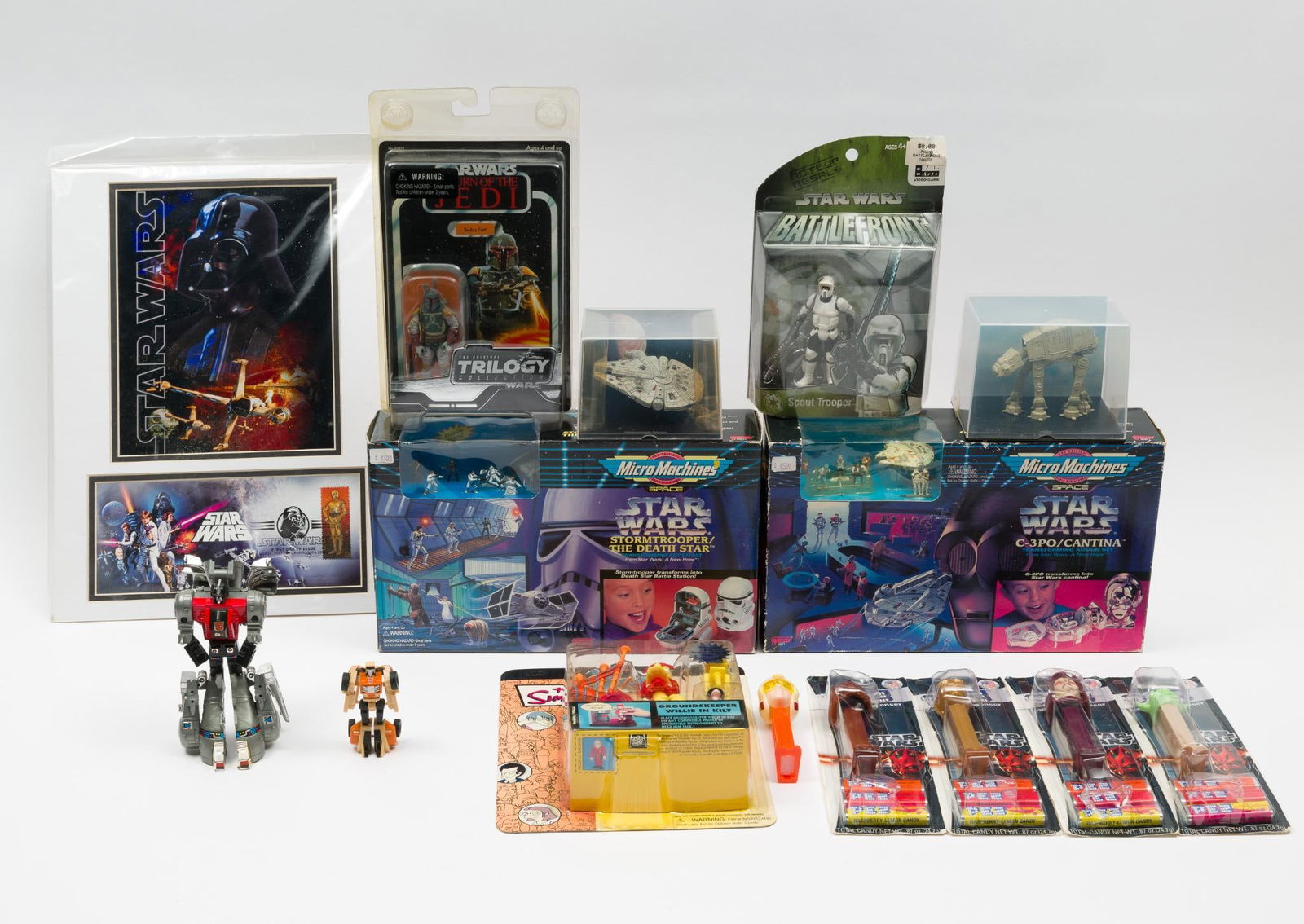 Star Wars Collectible Lot Incl. Micro Machines, Pez & Action Figures (1 of 6)