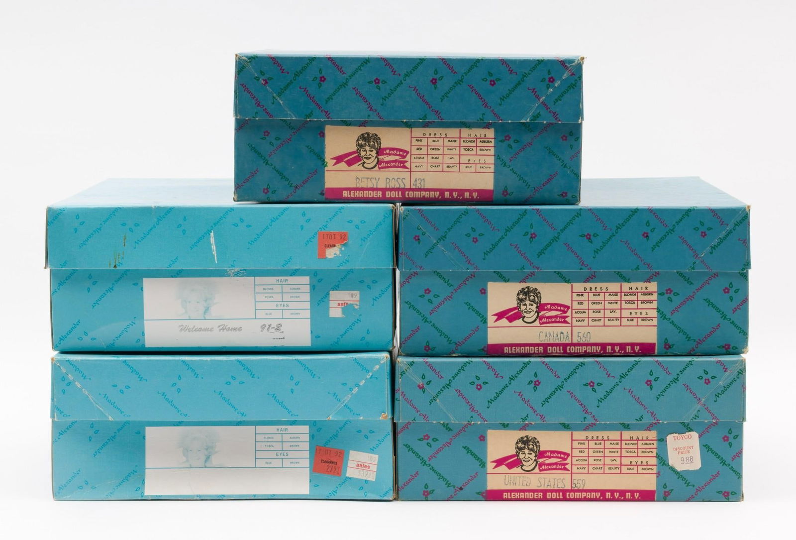 5 Madame Alexander Dolls in OB (1 of 6)