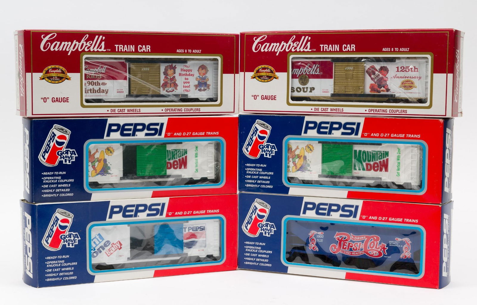 8 Pieces of Novelty O-Gauge Freight Incl Pepsi and Campbell's (1 of 2)