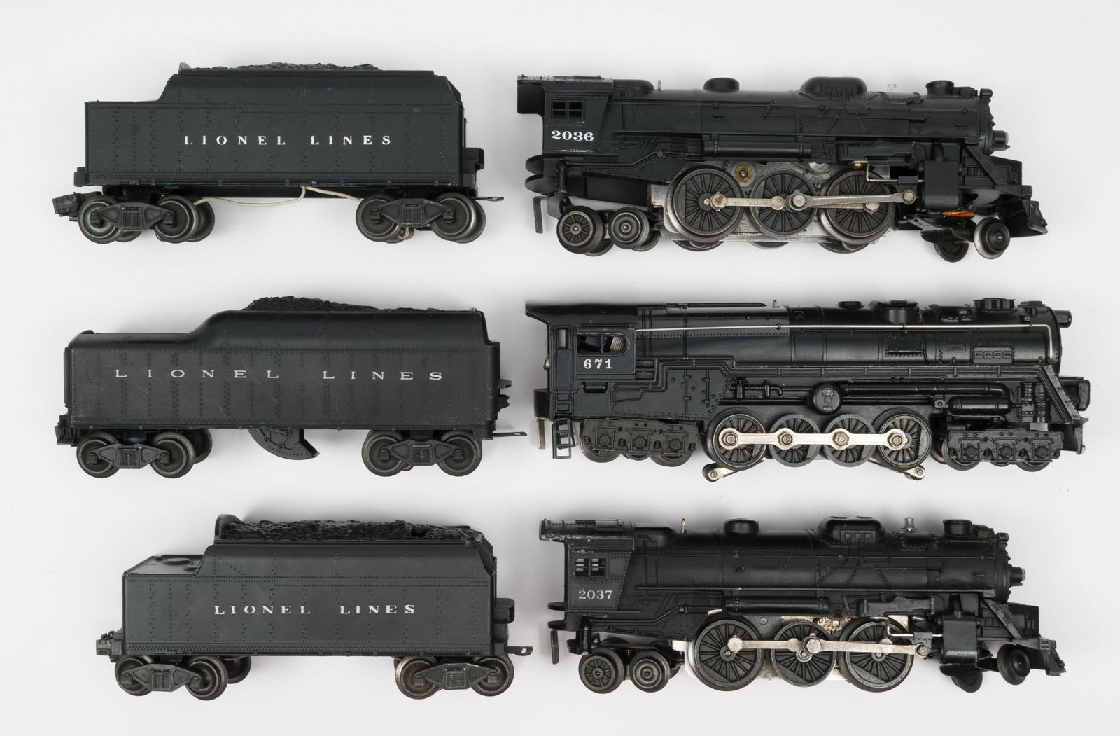 3 Lionel O-Gauge Steam Engines with Coal Tenders (1 of 4)