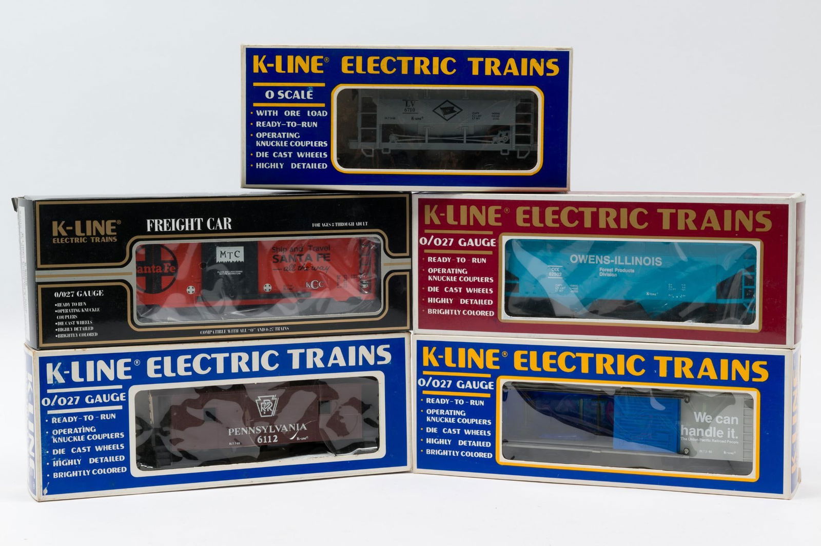 5 Pieces of K-Line O-Gauge Freight (1 of 2)