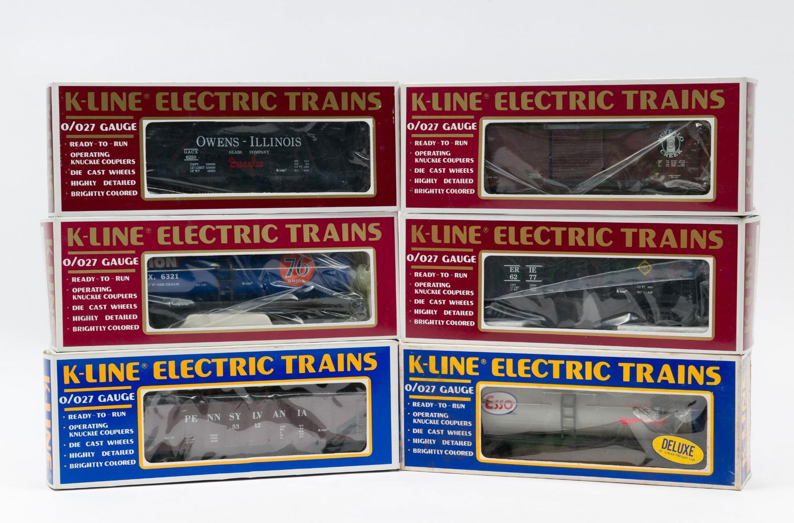 6 Pieces of K-Line O-Gauge Freight (1 of 2)