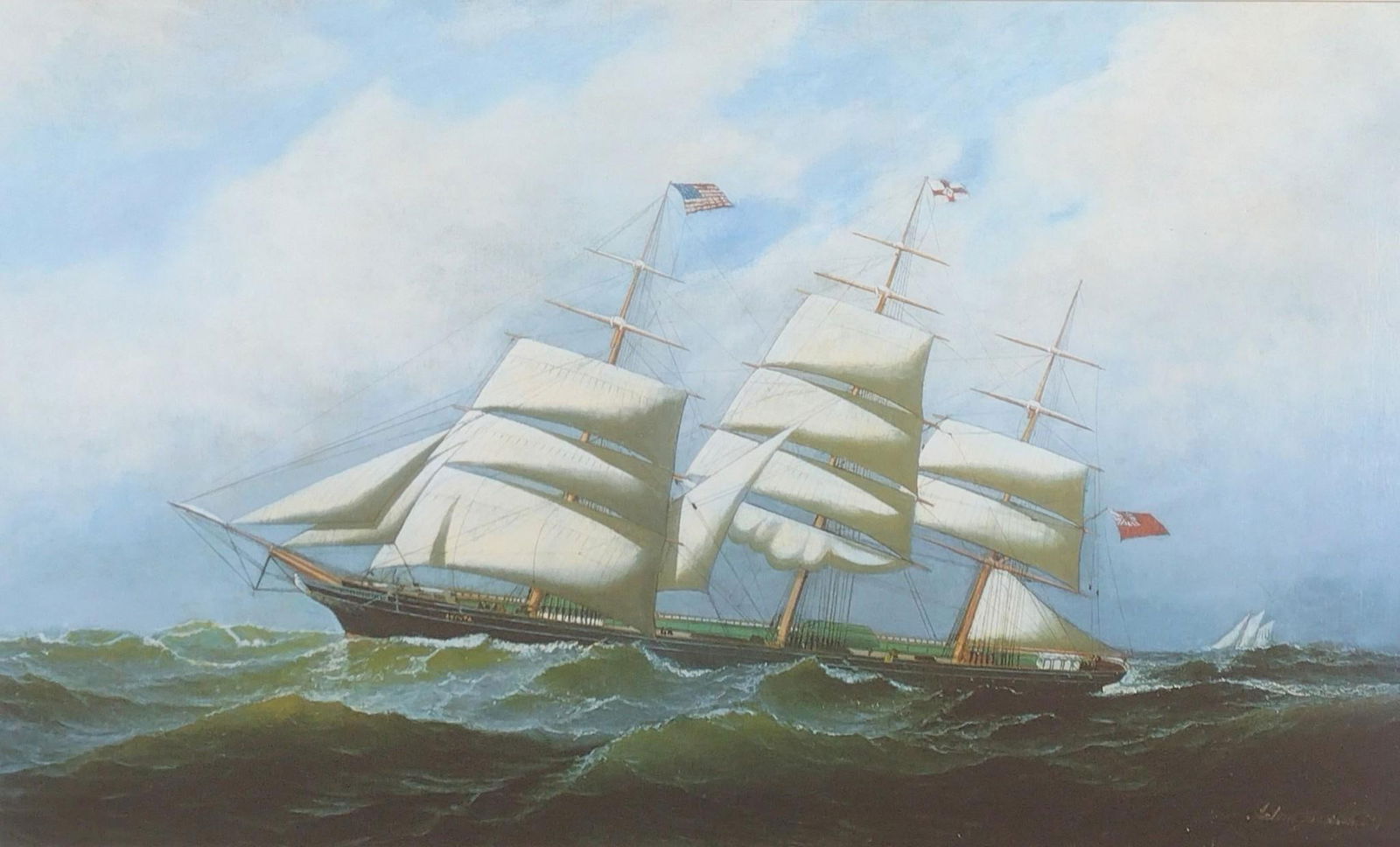 Antonio Jacobsen "The Aminta" Tall Ship Print (1 of 4)