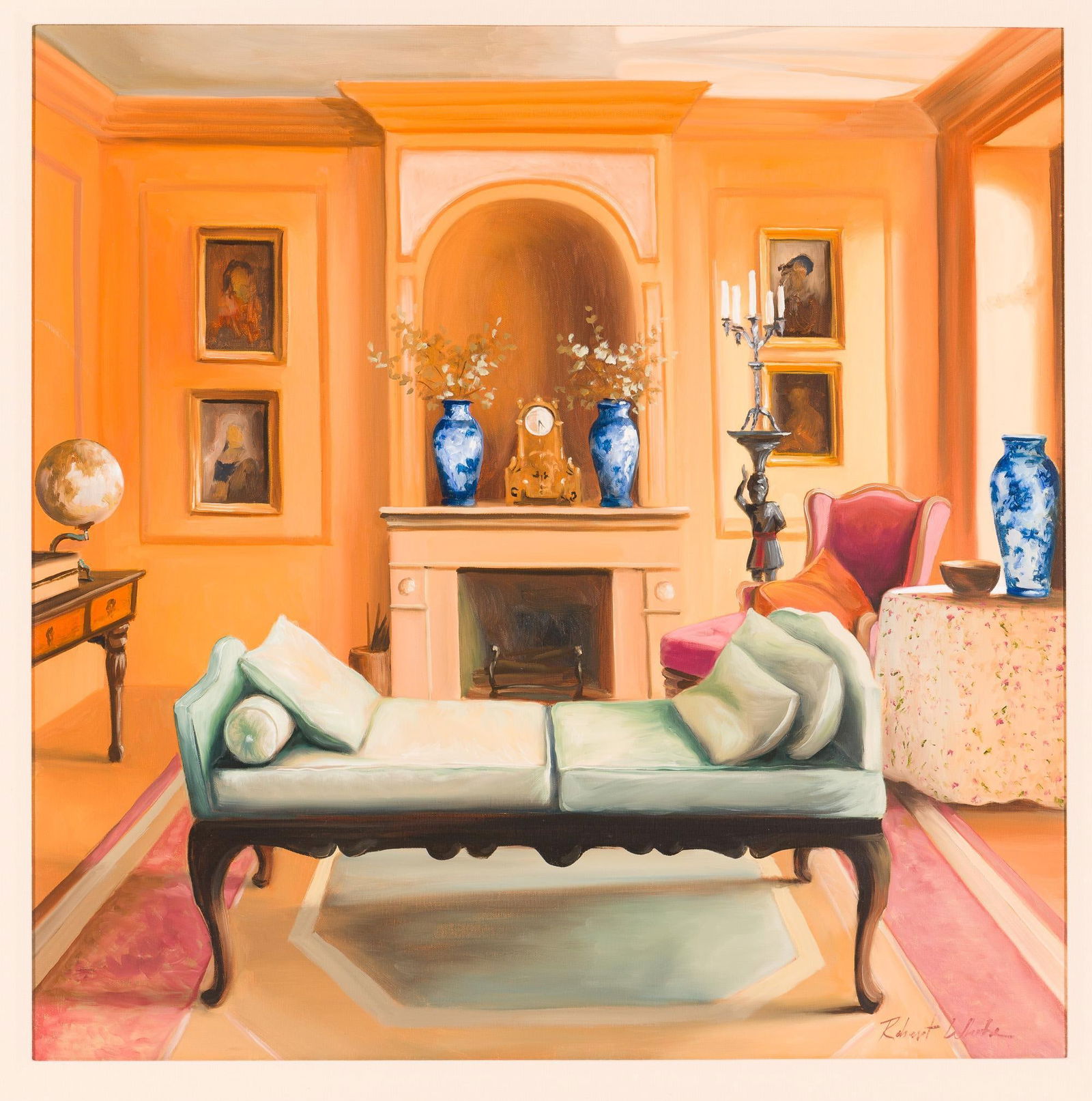 Robert White "Paris Apartment" Painting (1 of 4)