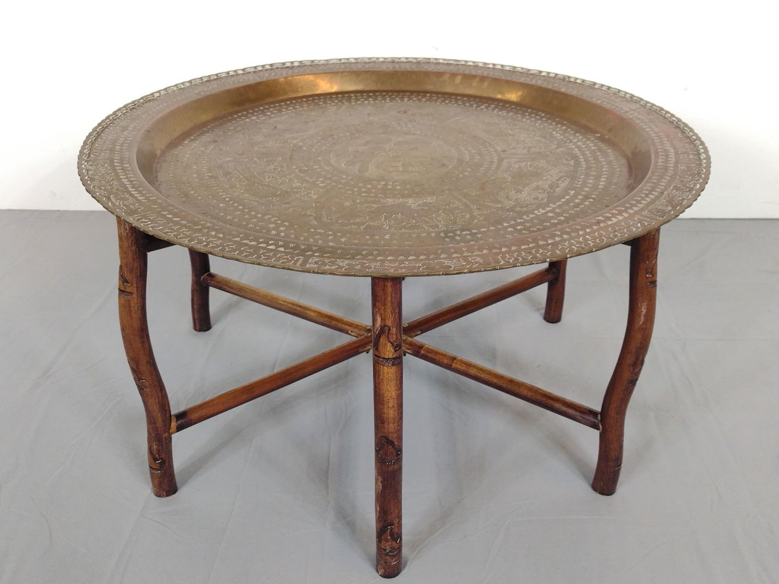 Chinese Brass Tray Table (1 of 5)