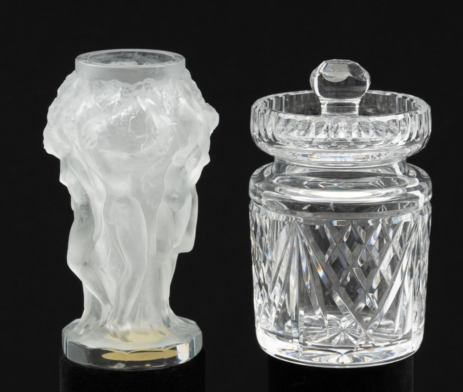 Desna Style Frosted Vase and Waterford Jar (1 of 5)
