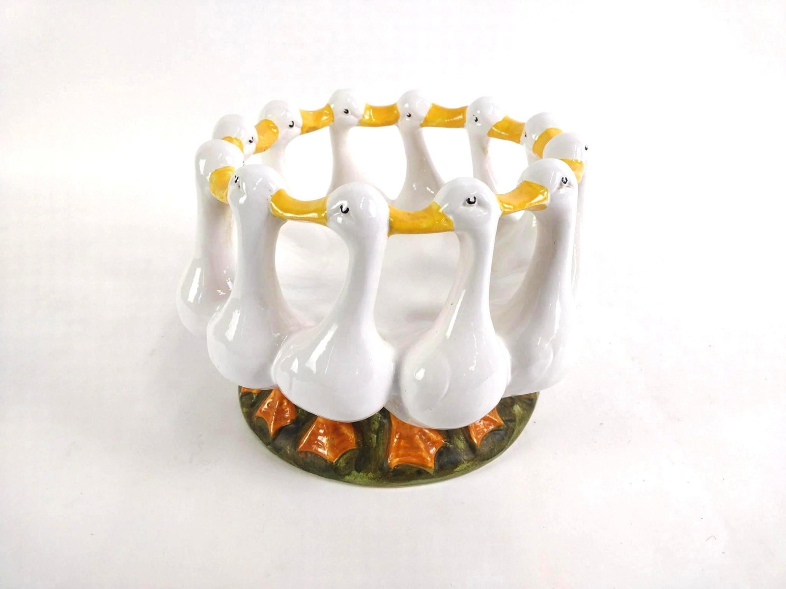 Circle of Geese Center Bowl: 10" diameter x 7-1/2" high. LR / JS